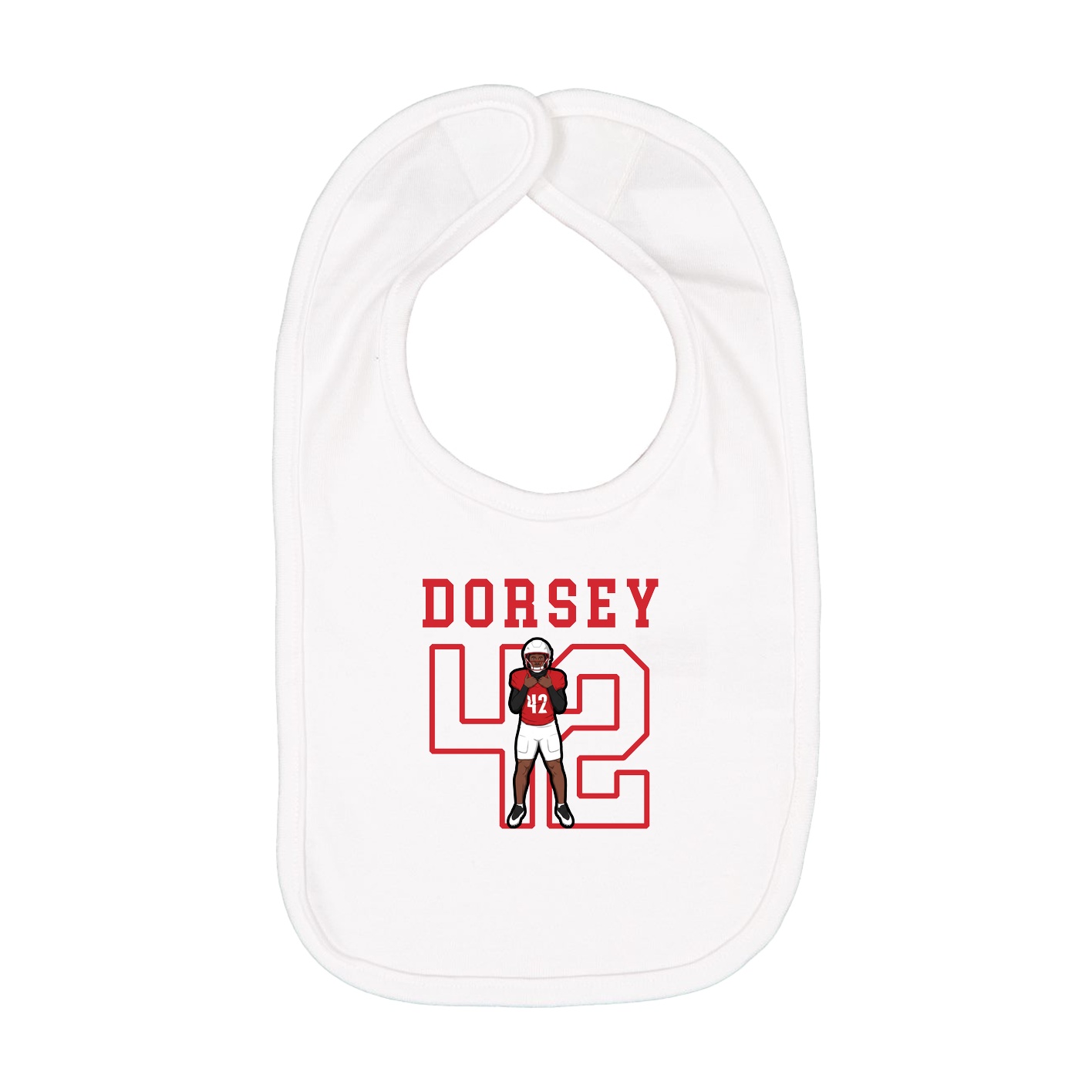 Infant Bib — Shirsey in White