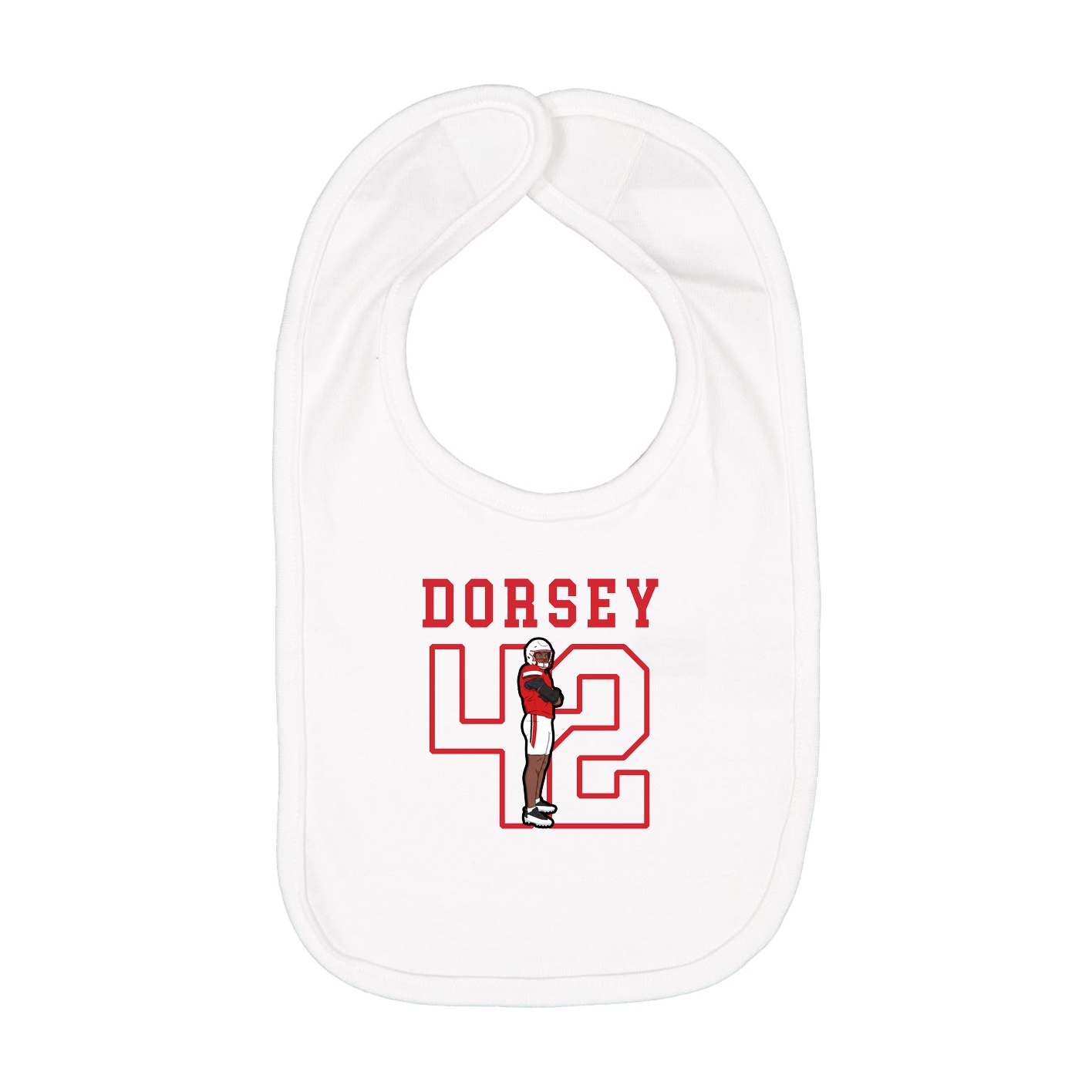 Infant Bib — Shirsey in White