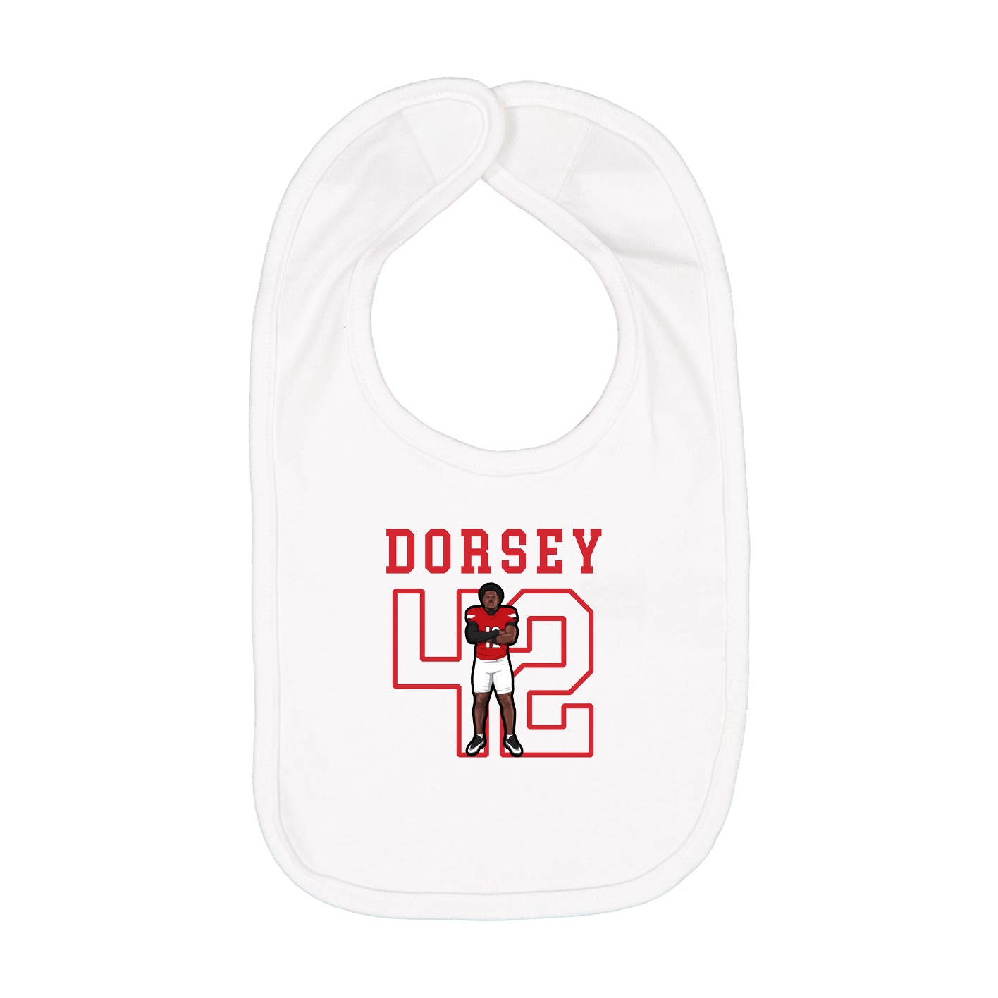Infant Bib — Shirsey in White