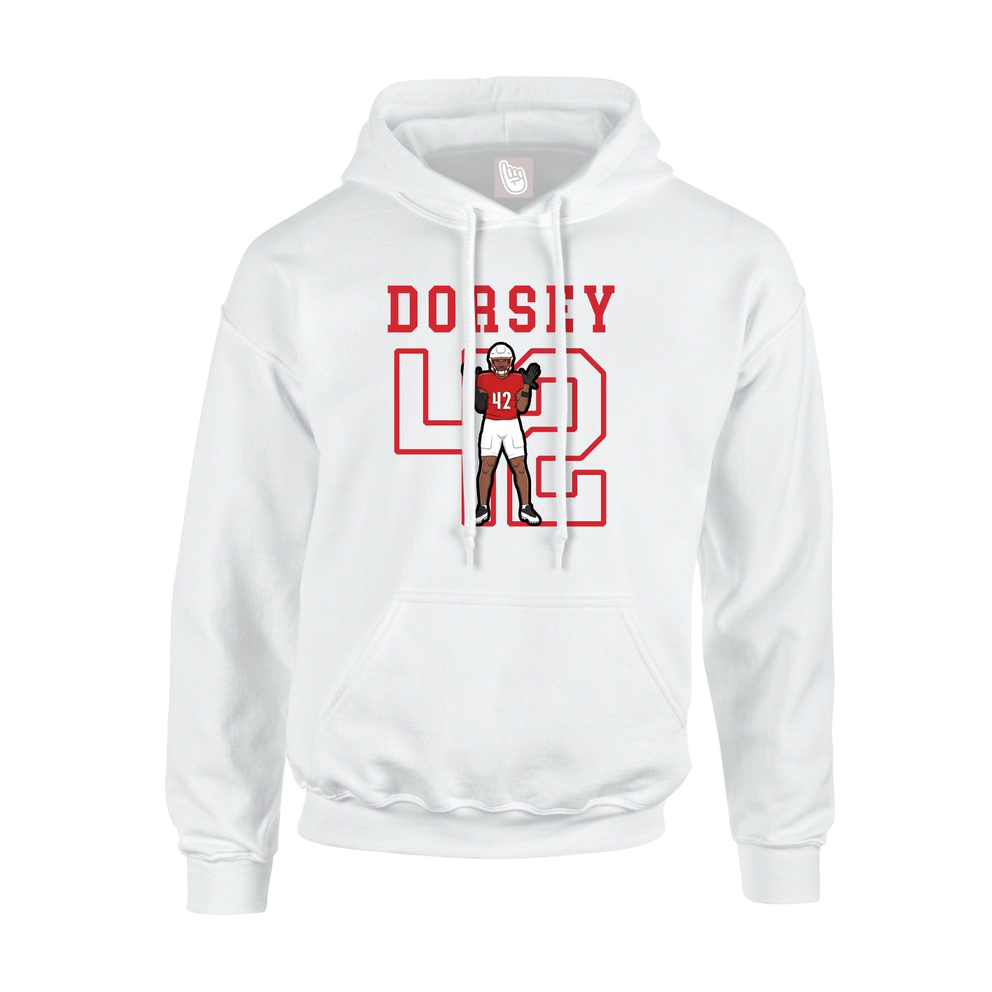Hoodie — Shirsey in White