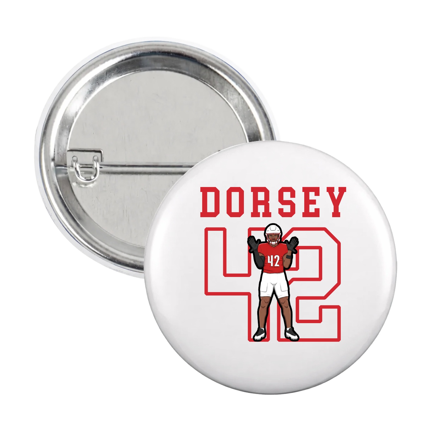 Game Day Button — Shirsey in White