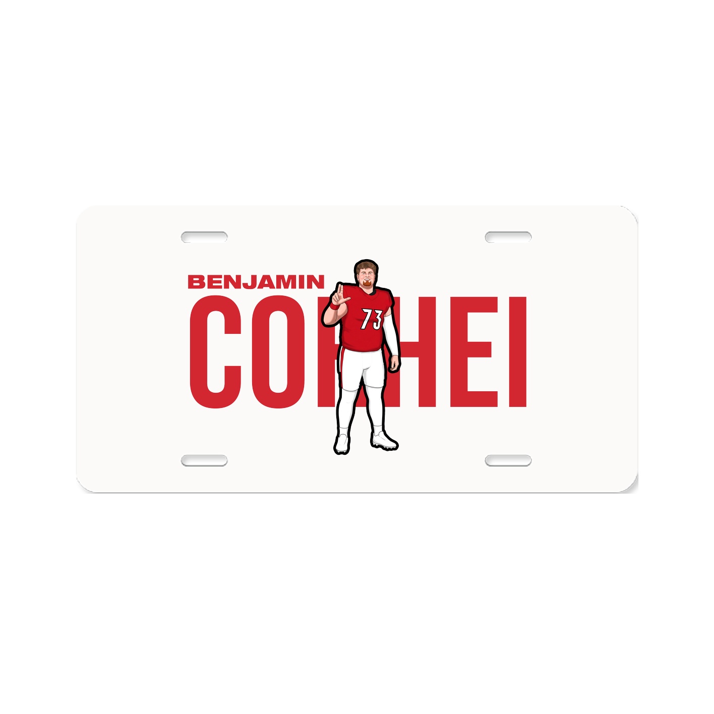 License Plate — Player Name in Classic