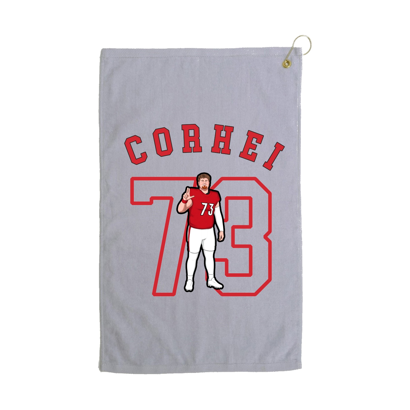 Golf Towel — Shirsey Arch in Grey