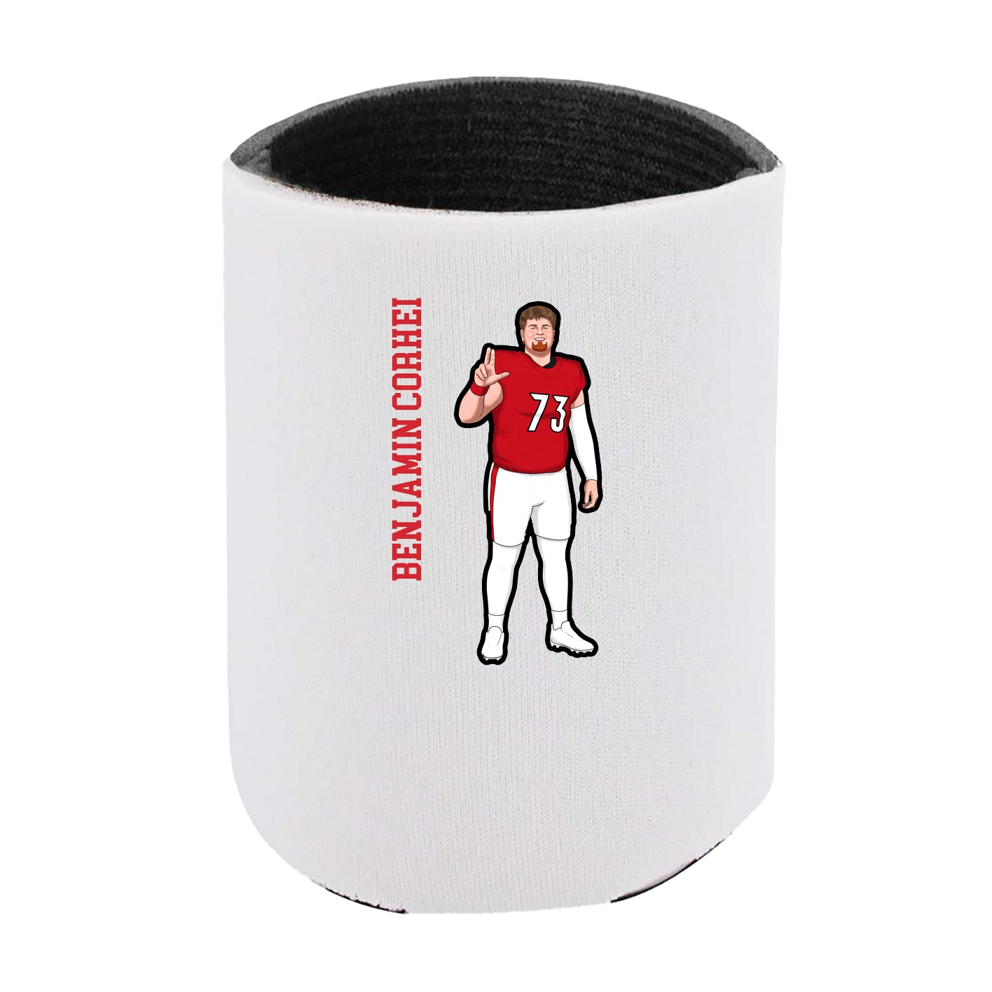 Can Holder — Name Vertical in White