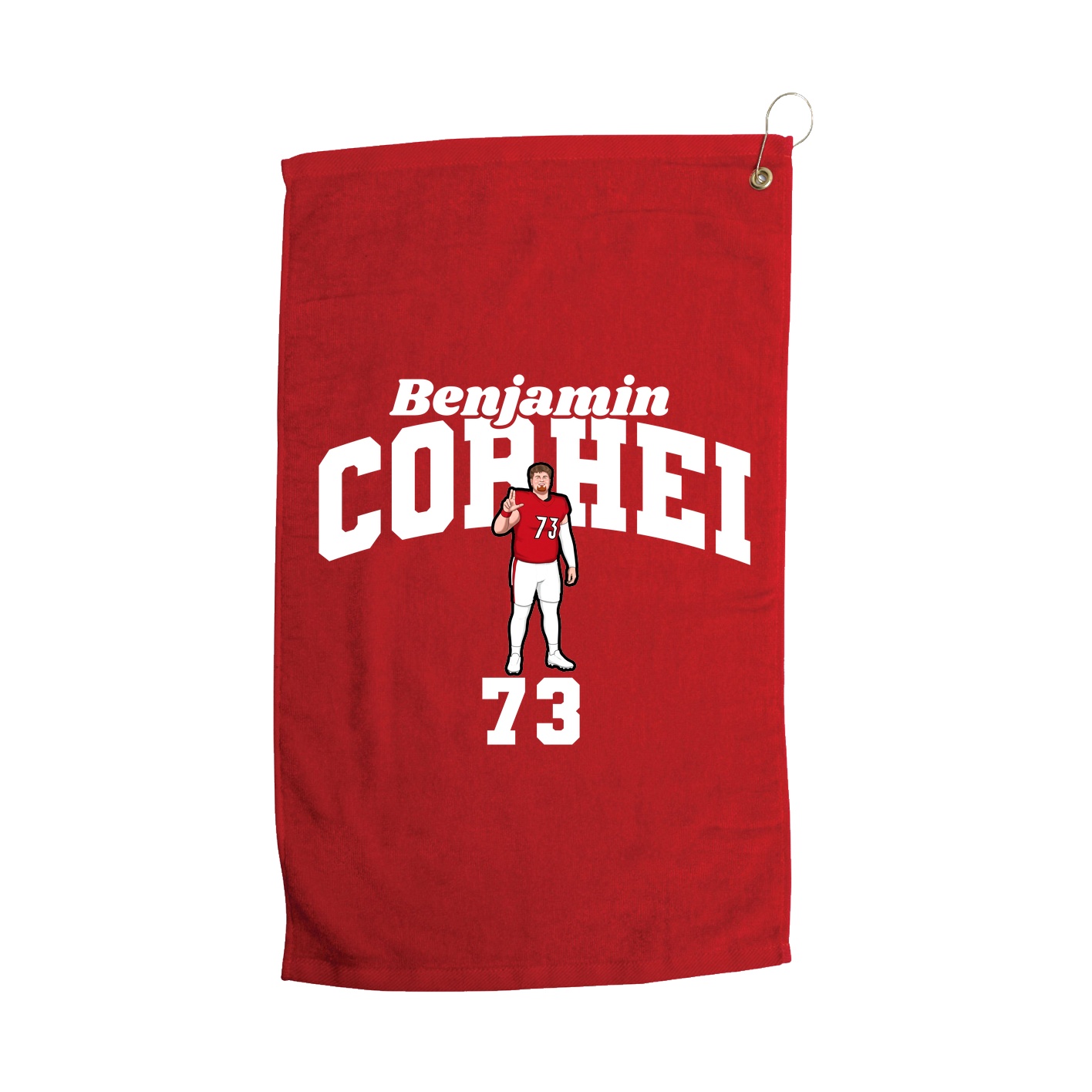 Golf Towel — Signature Arch in Red