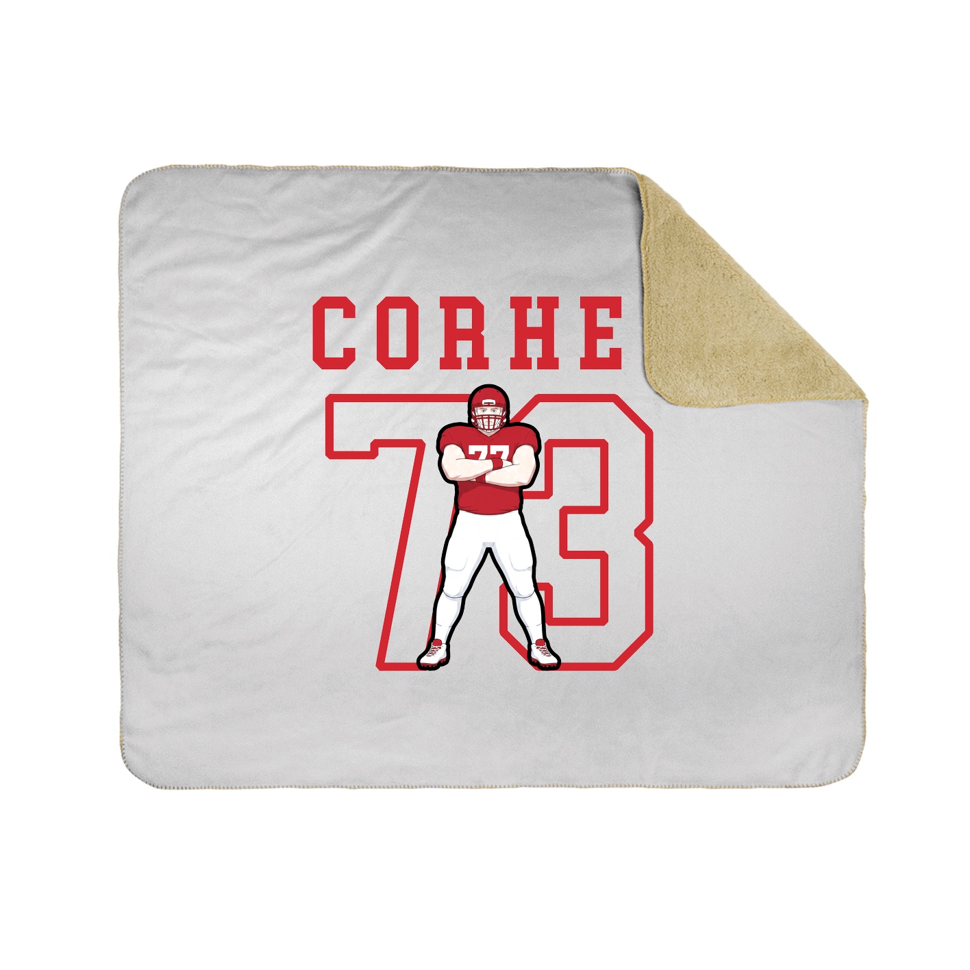 Throw Blanket — Shirsey in White