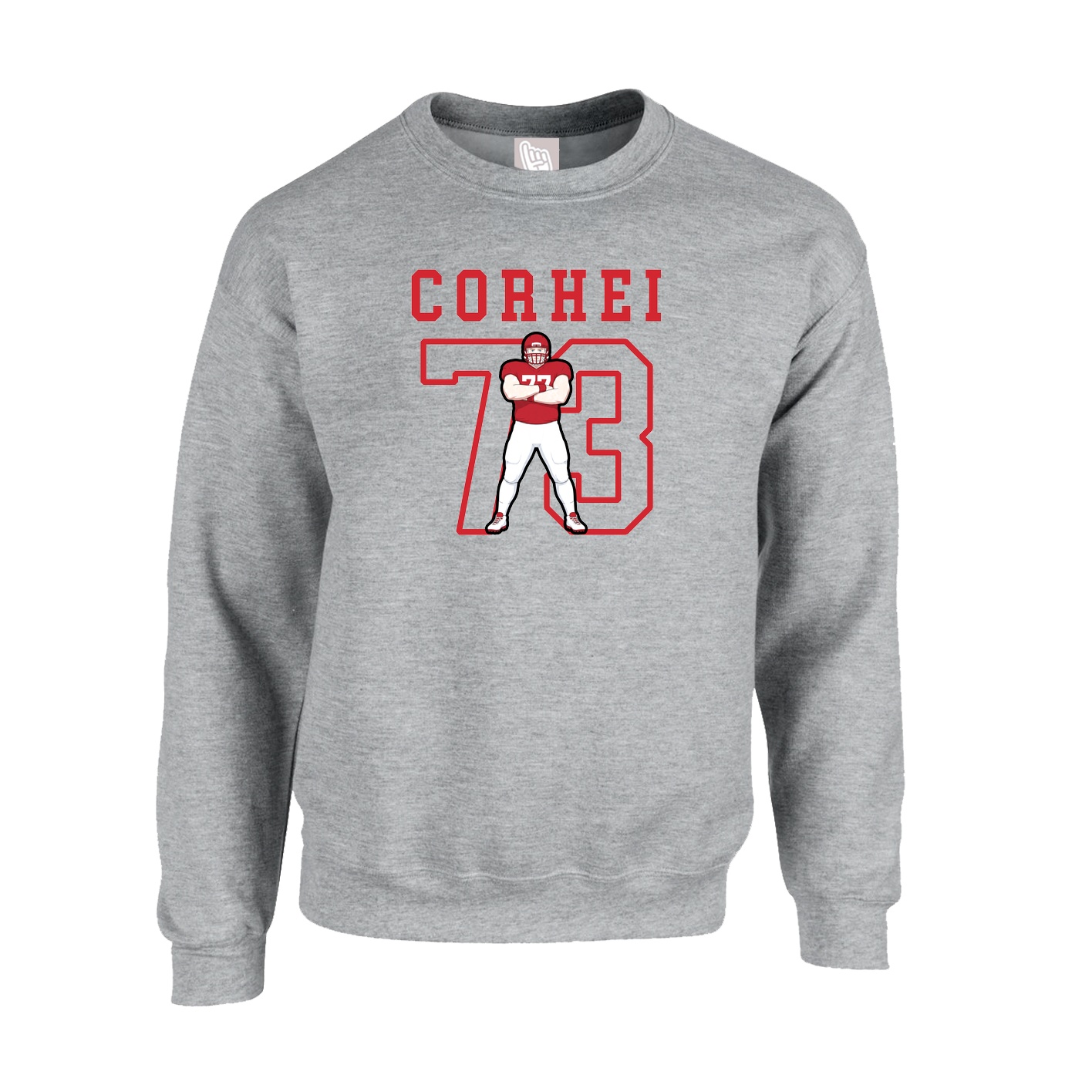Fleece Crew — Shirsey in Grey