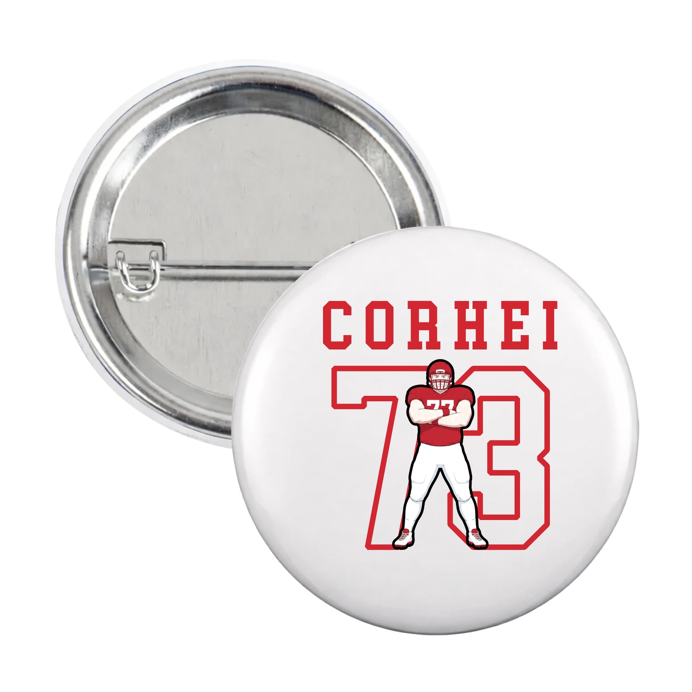 Game Day Button — Shirsey in White