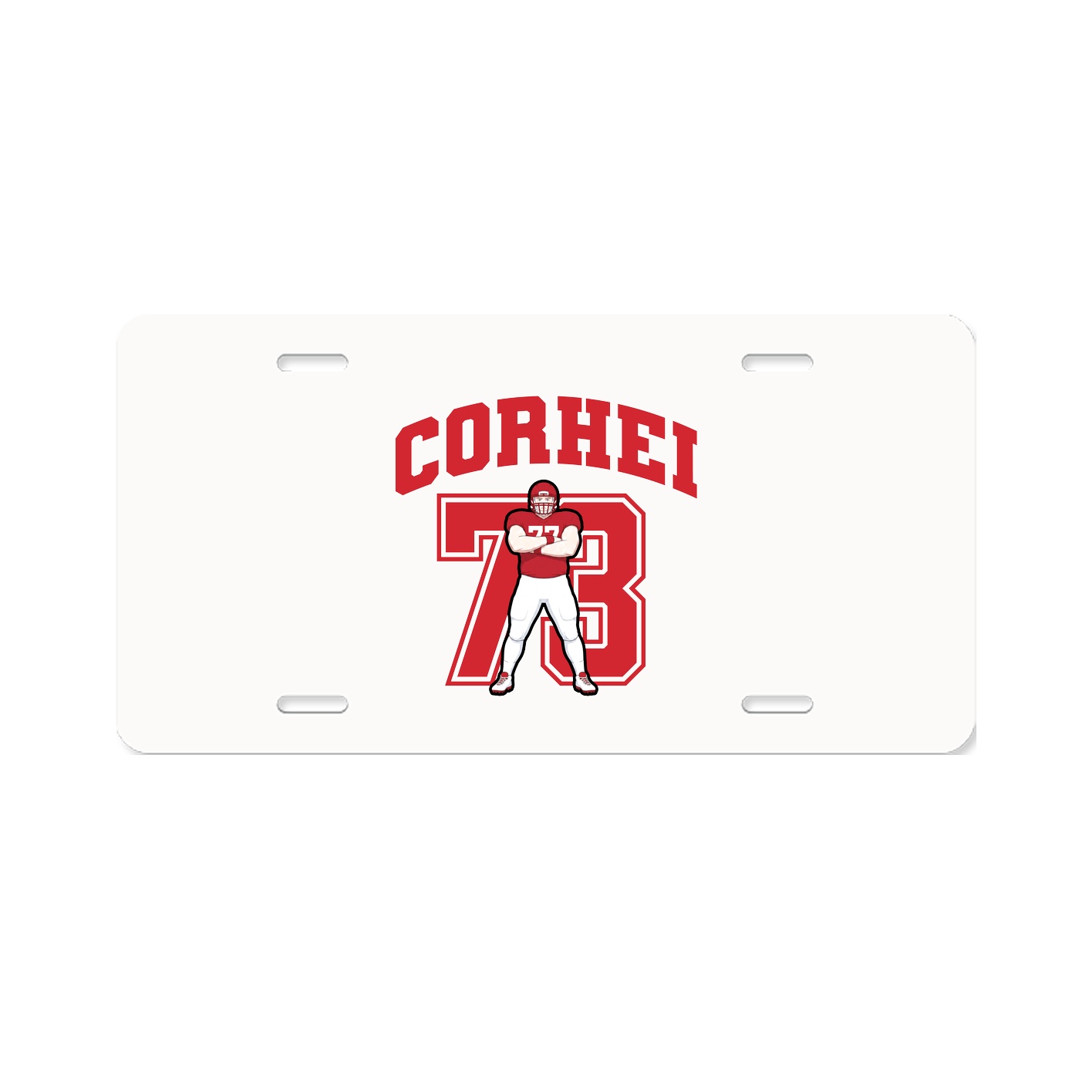 License Plate — Number in Classic