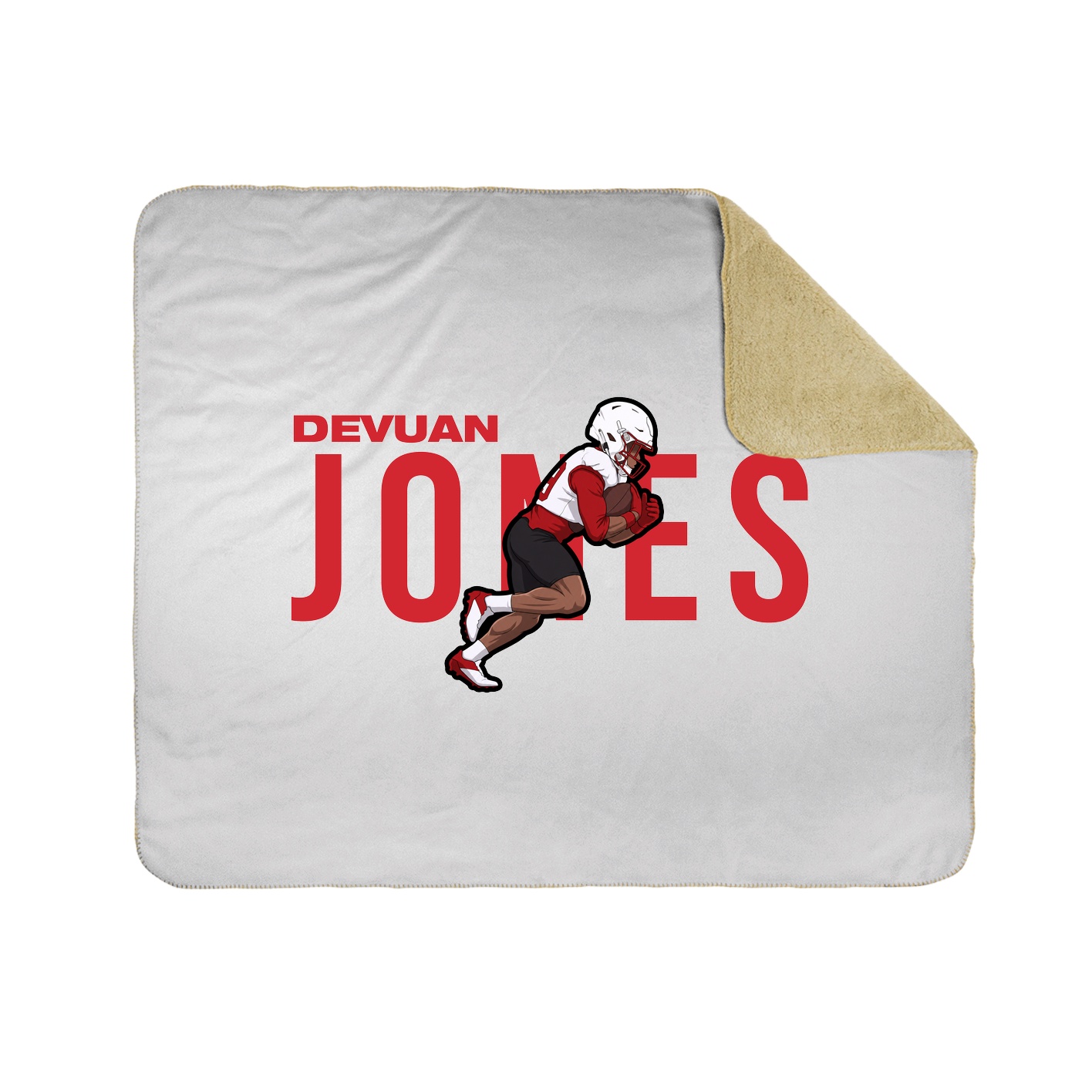 Throw Blanket — Player Name in White