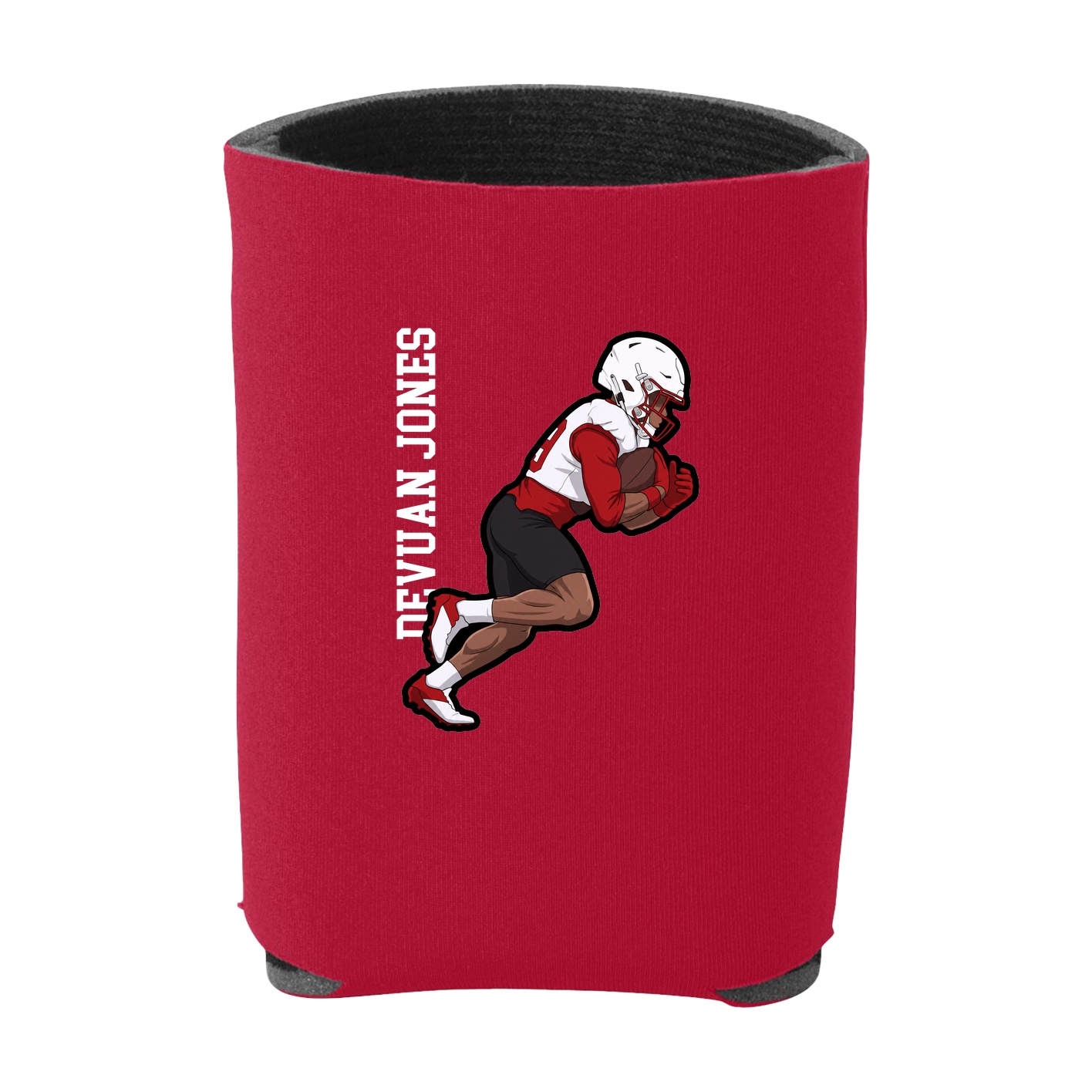 Can Holder — Name Vertical in Red