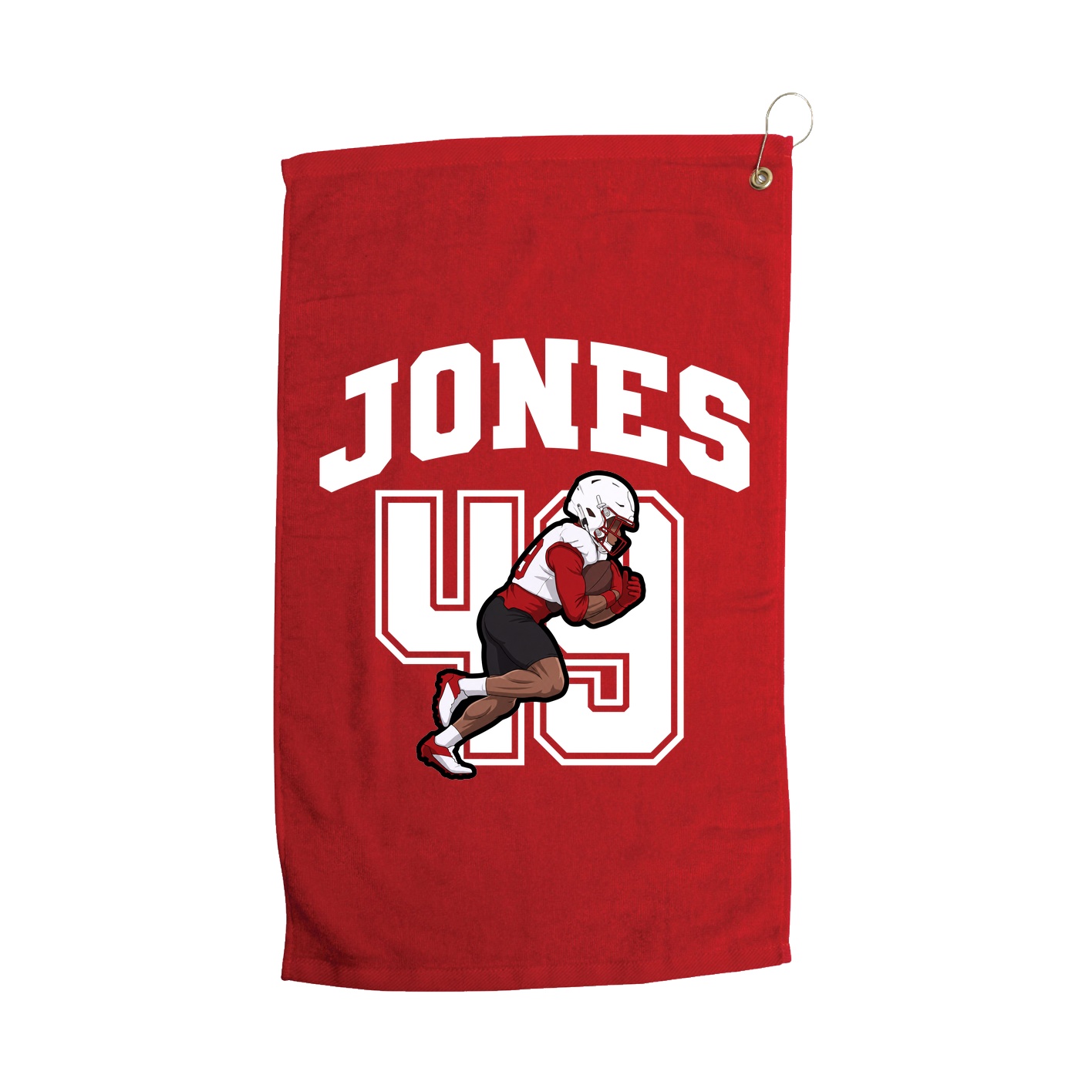 Golf Towel — Number in Red