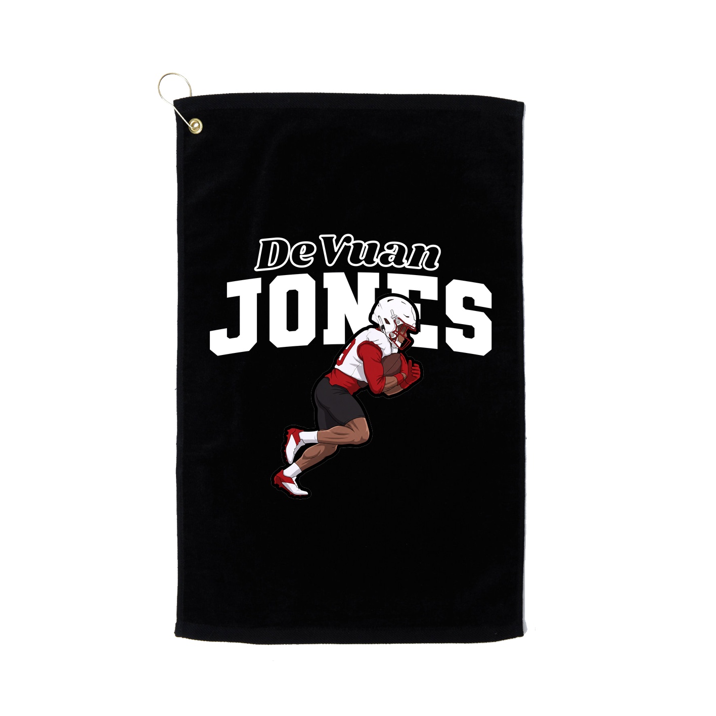 Golf Towel — Name Arch in Black