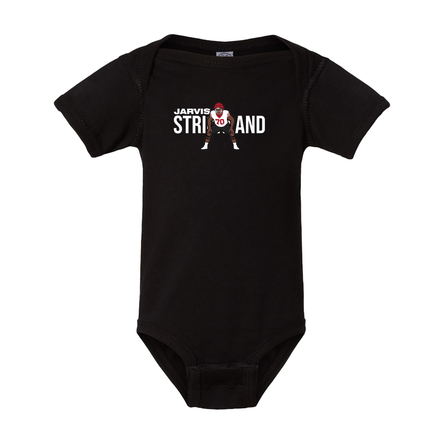 Baby Onesie — Player Name in Black