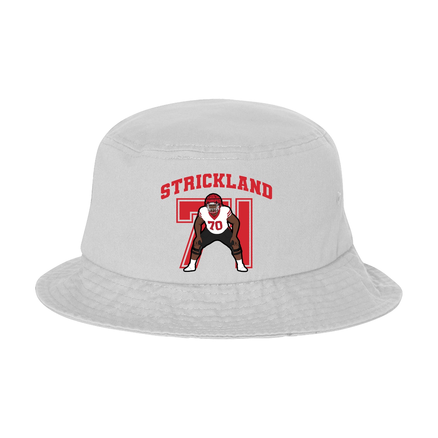 Bucket Cap — Number in White