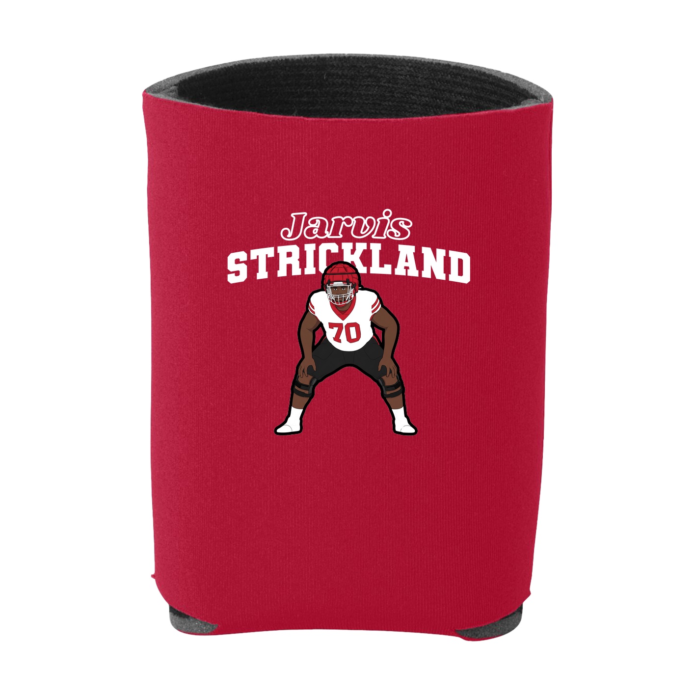 Can Holder — Name Arch in Red
