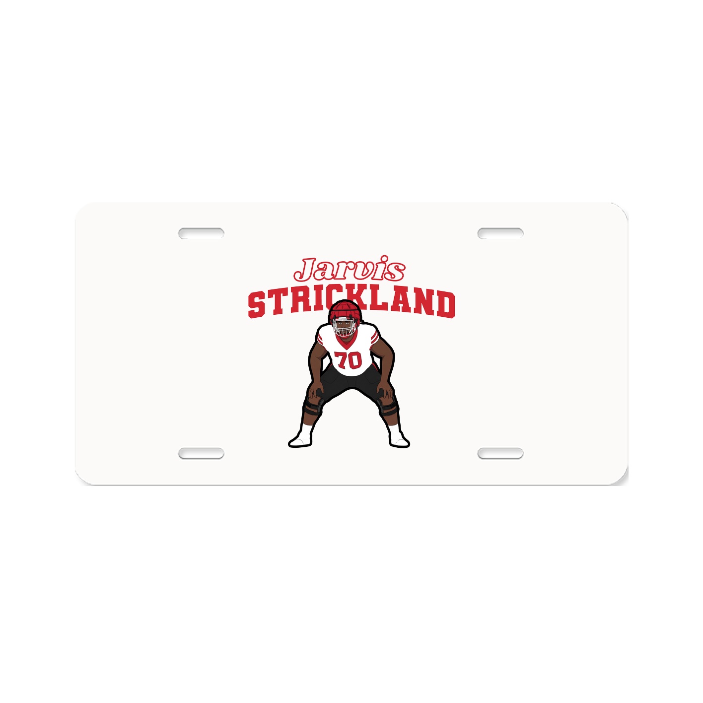 License Plate — Name Arch in Classic