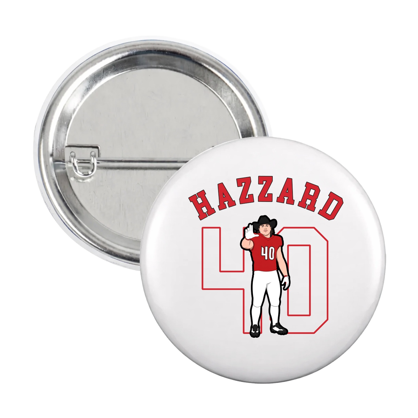 Game Day Button — Shirsey Arch in White