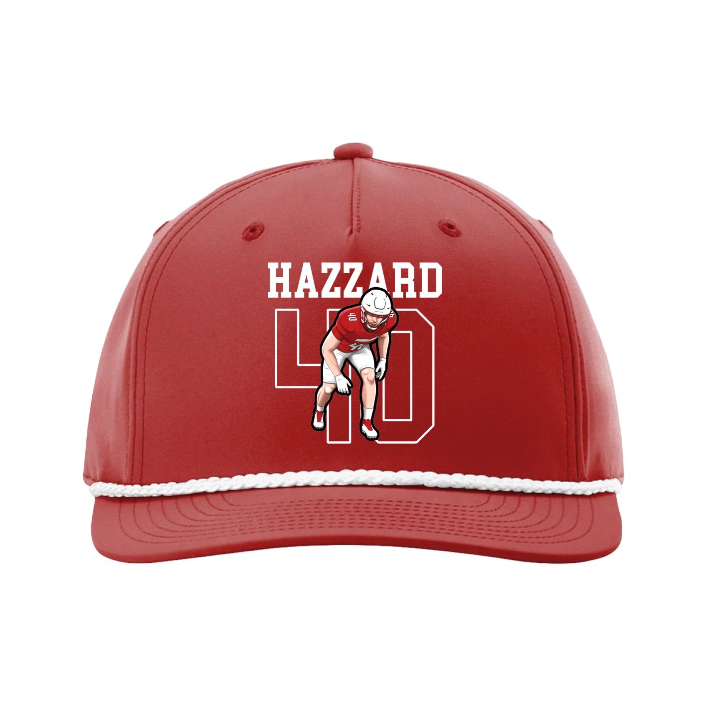Five-Panel Classic Rope Cap — Shirsey in Red