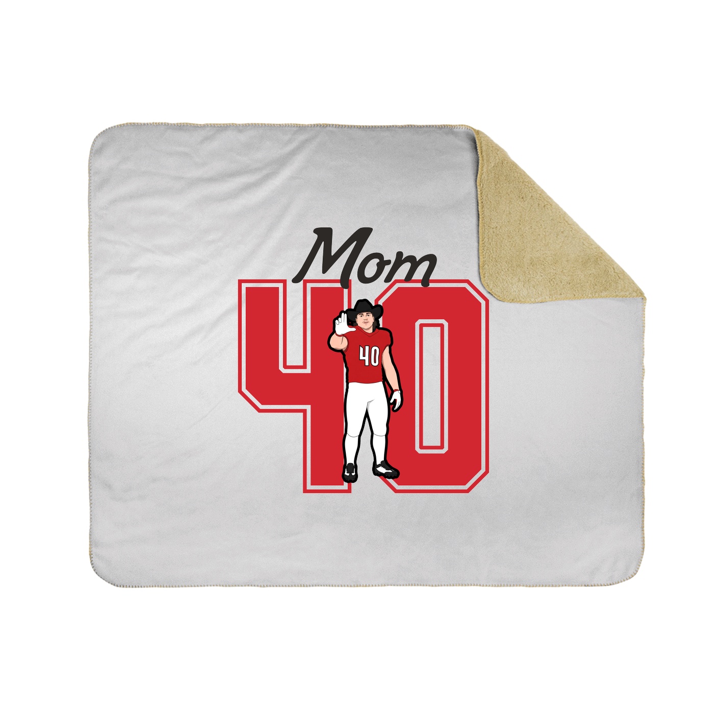 Throw Blanket — Mothers Day Shirsey in White