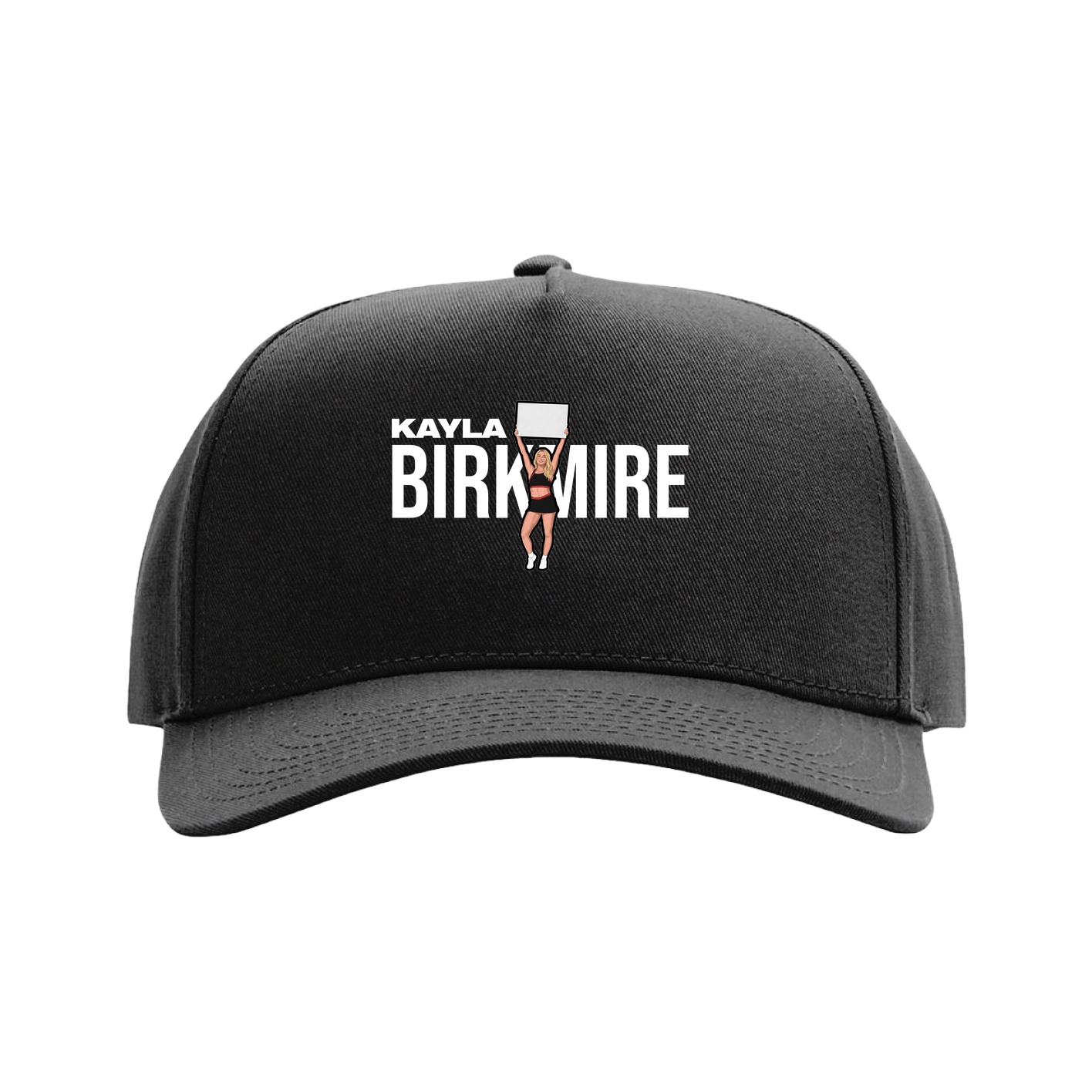 Full Fabric Five-Panel Champ Cap — Player Name in Black