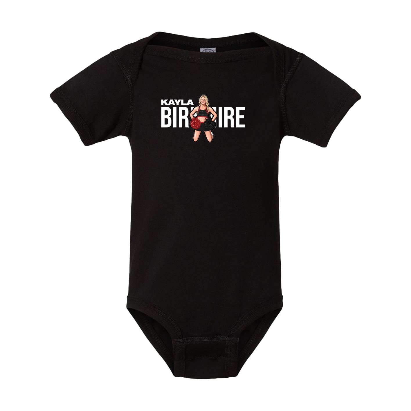 Baby Onesie — Player Name in Black