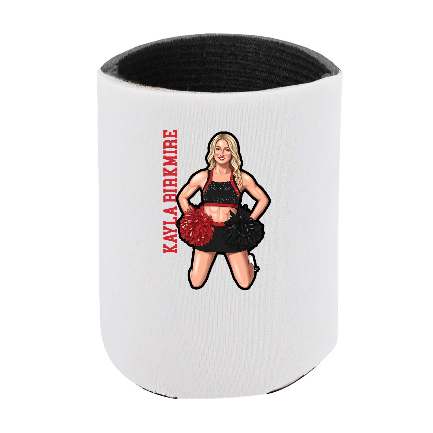 Can Holder — Name Vertical in White