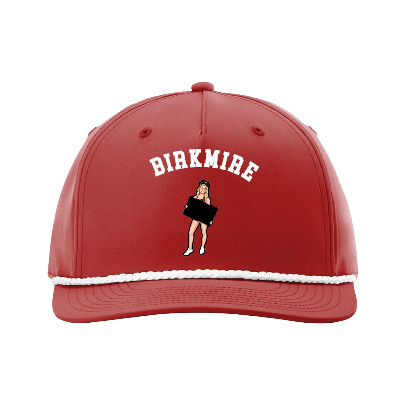 Five-Panel Classic Rope Cap — Shirsey Arch in Red