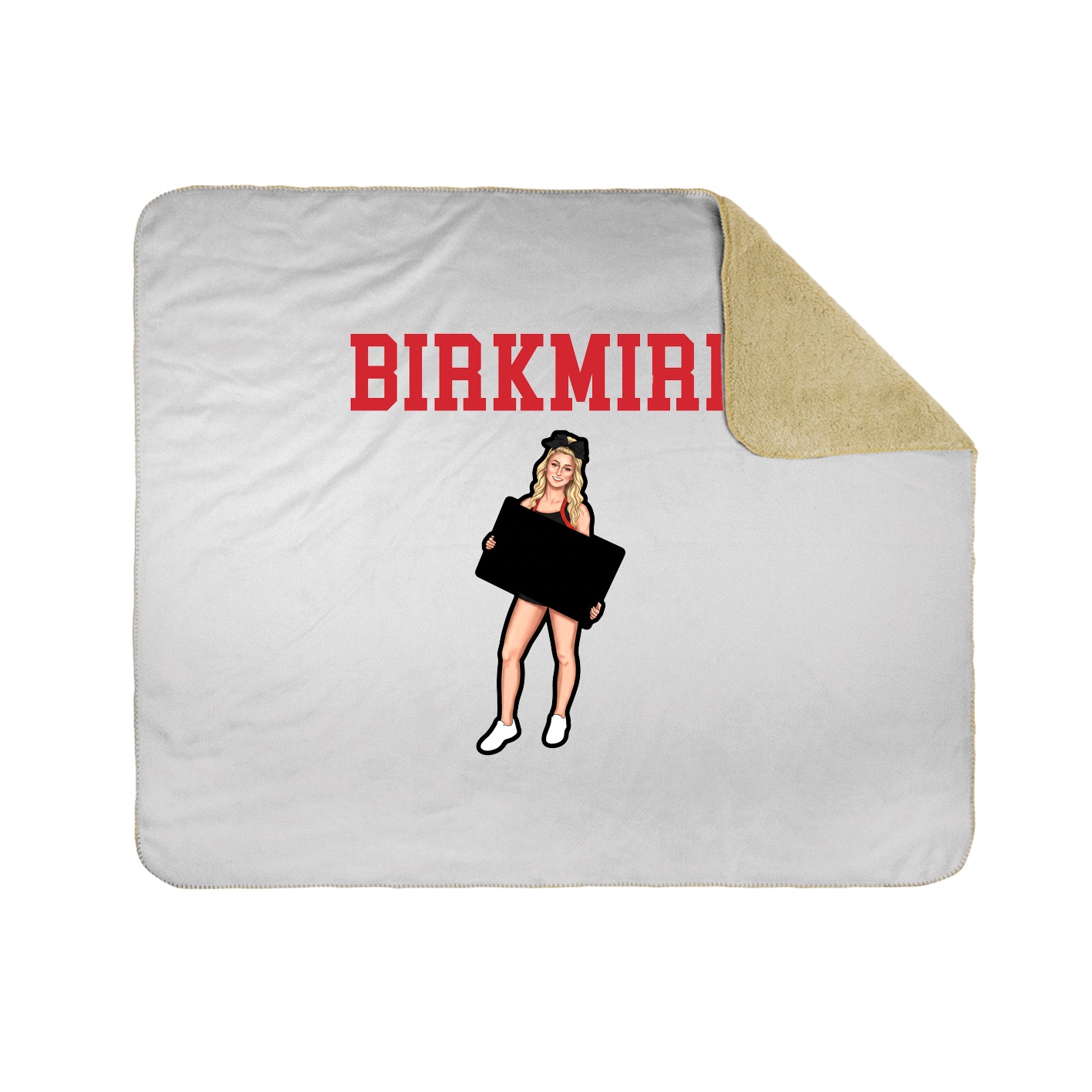 Throw Blanket — Shirsey in White