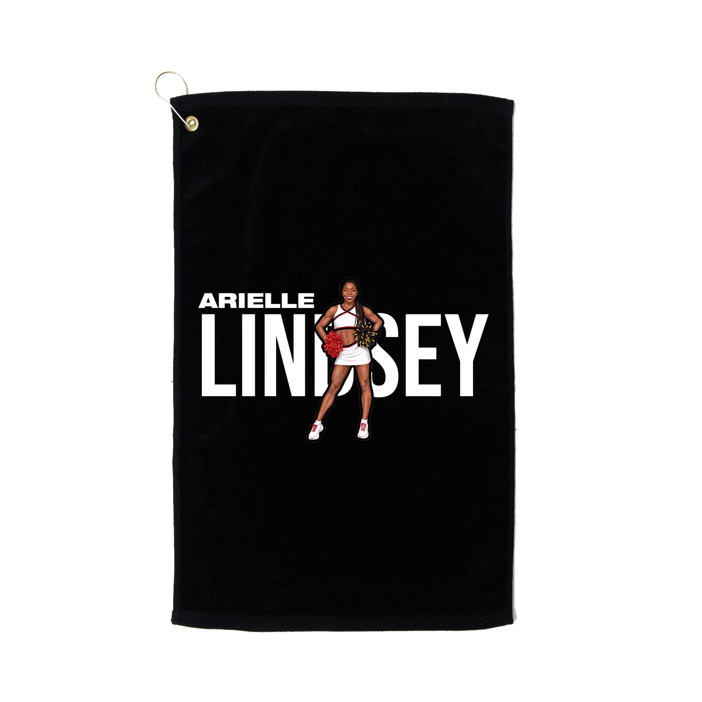 Golf Towel — Player Name in Black