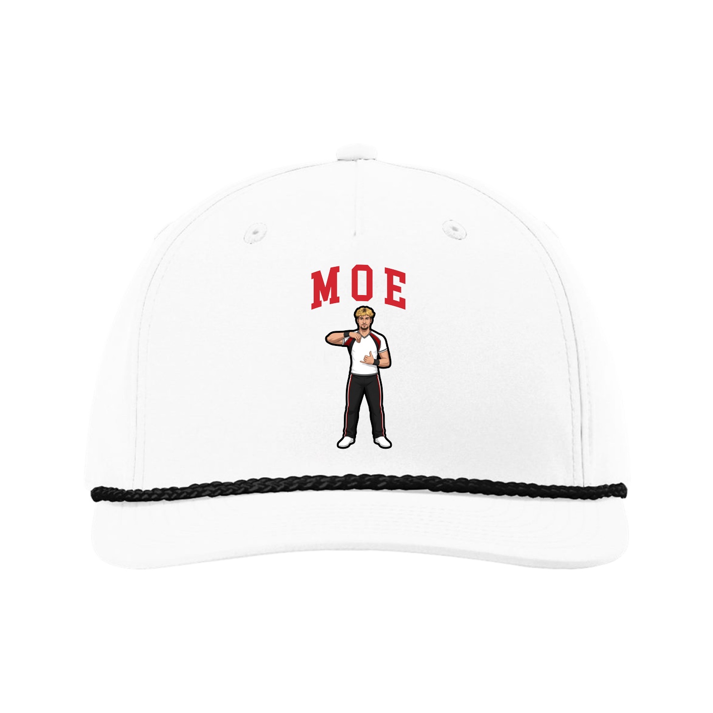 Five-Panel Classic Rope Cap — Shirsey in White