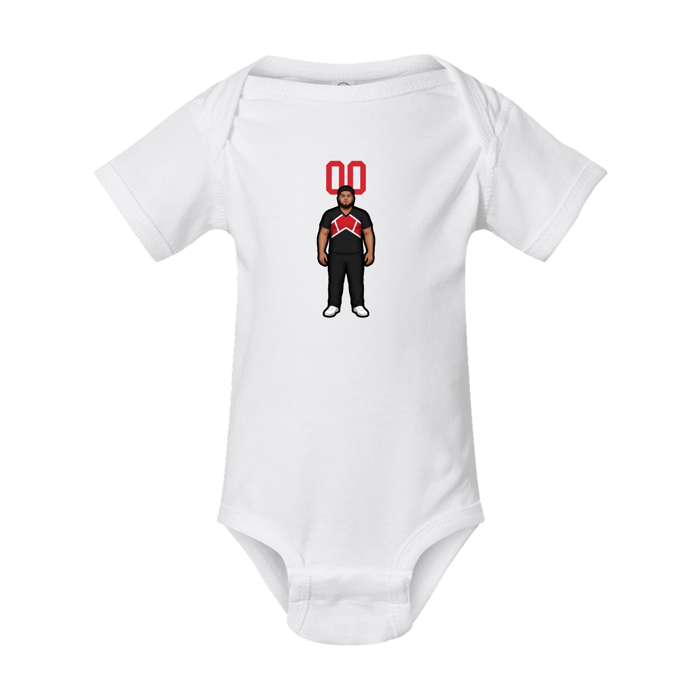 Baby Onesie — Number Top in White