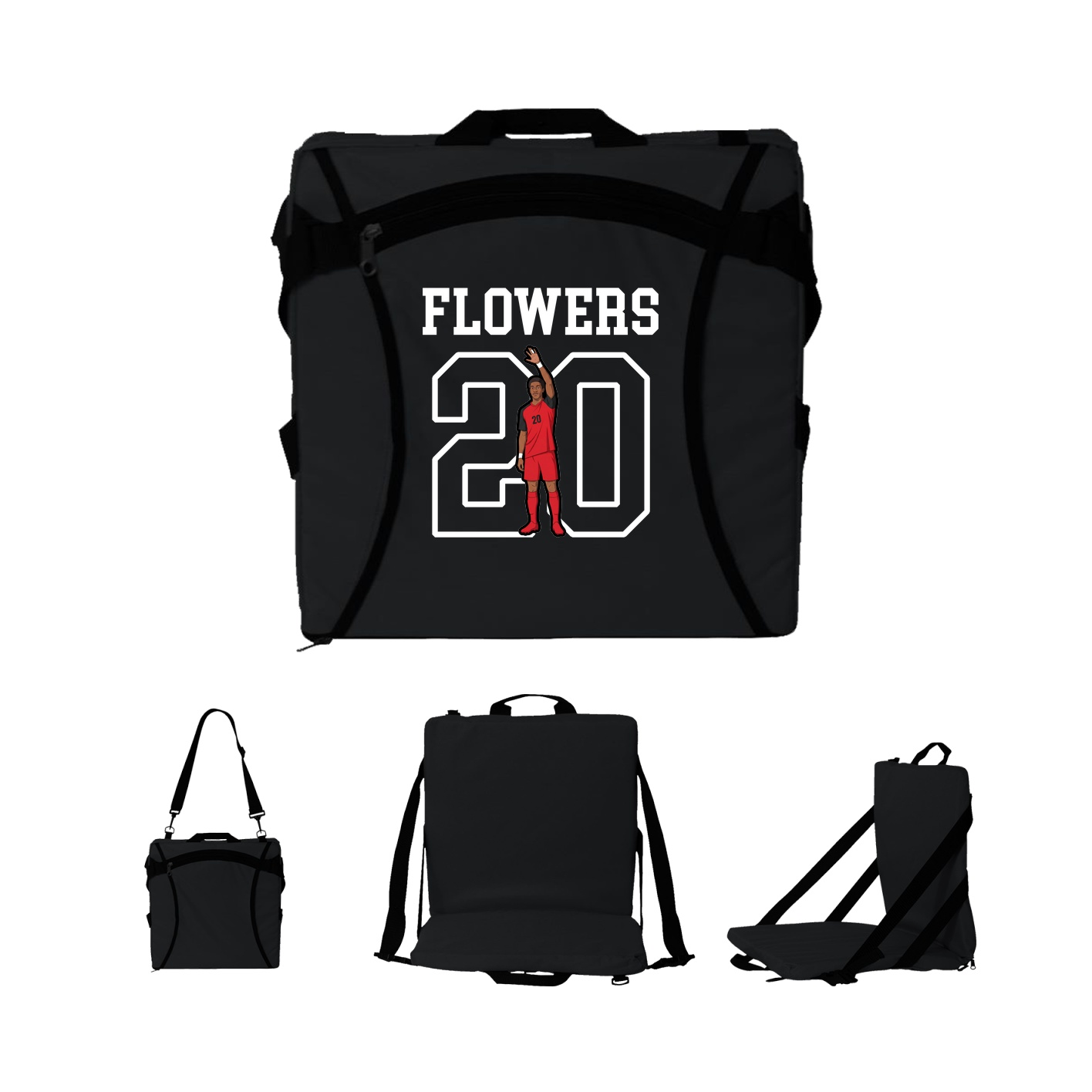 Folding Stadium Seat — Shirsey in Black