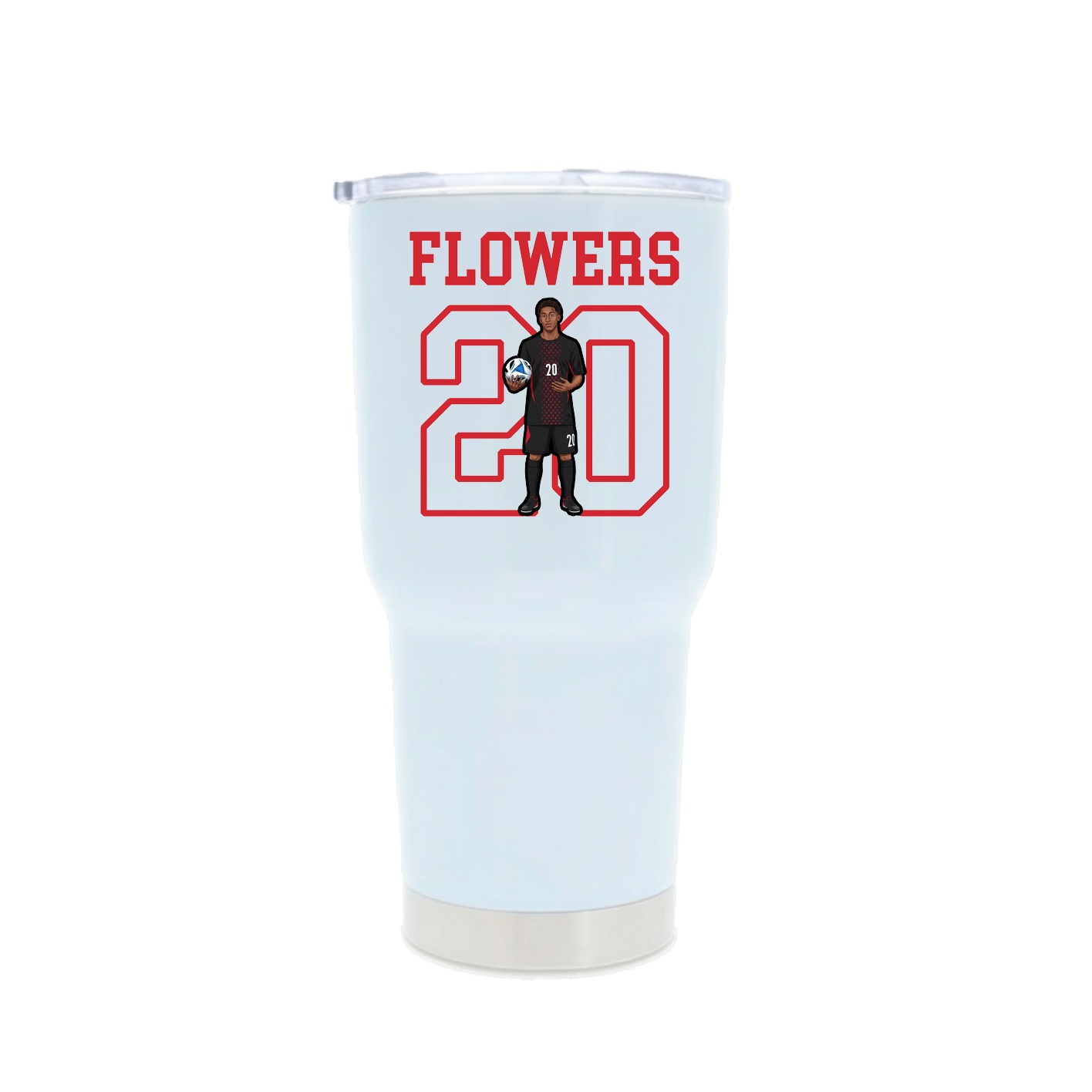 30oz Stainless Steel Tumbler — Shirsey in White