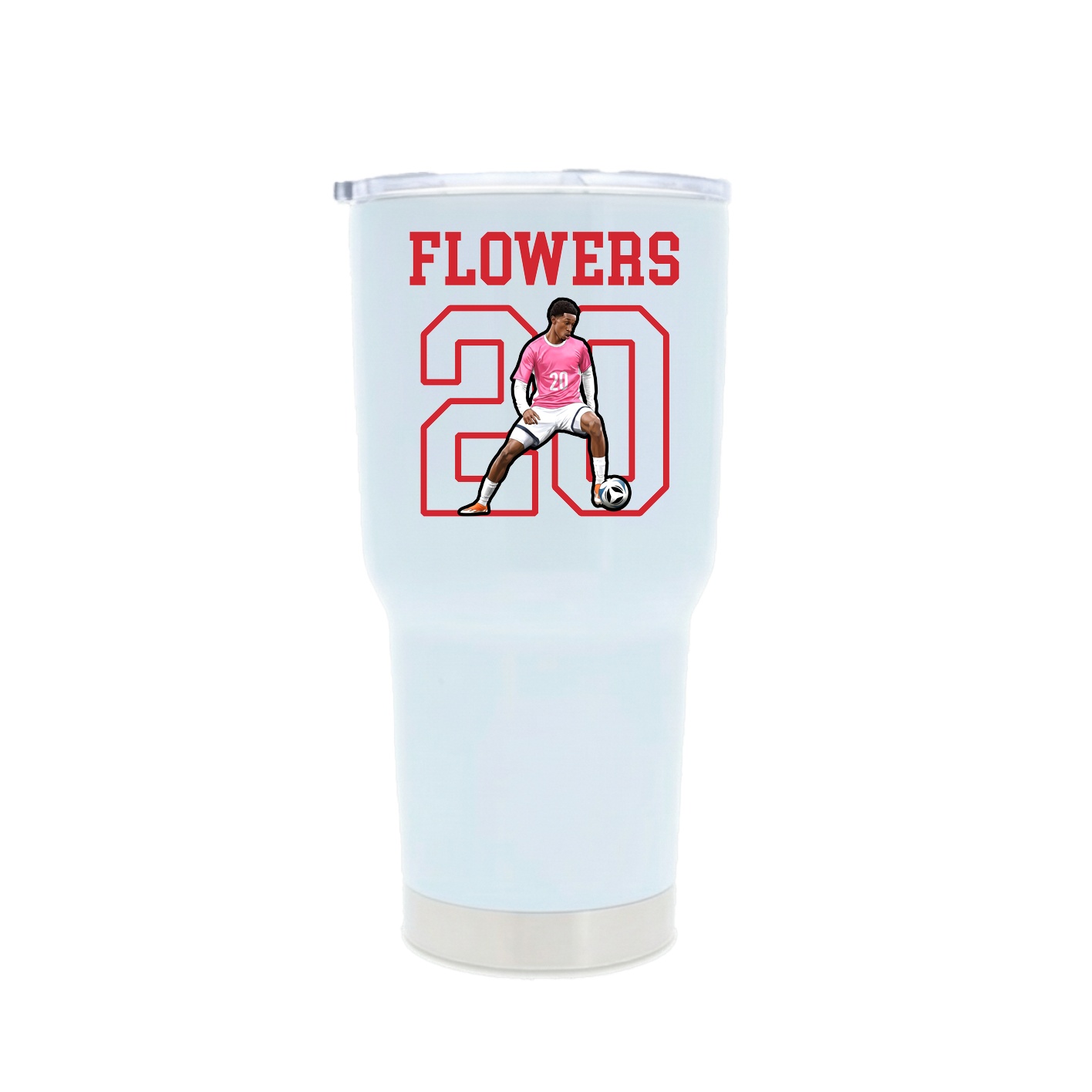 30oz Stainless Steel Tumbler — Shirsey in White