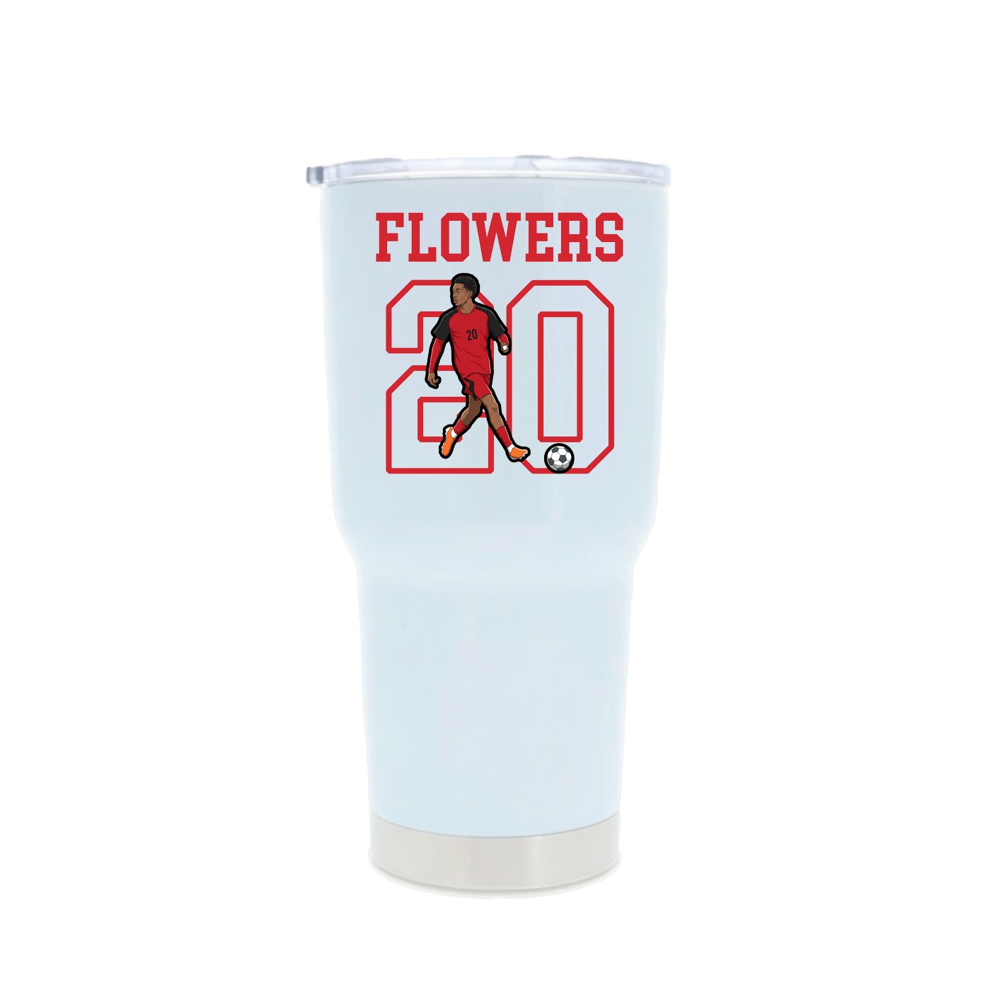 30oz Stainless Steel Tumbler — Shirsey in White