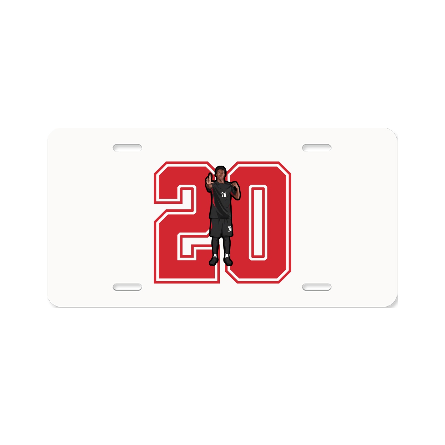 License Plate — Number in Classic