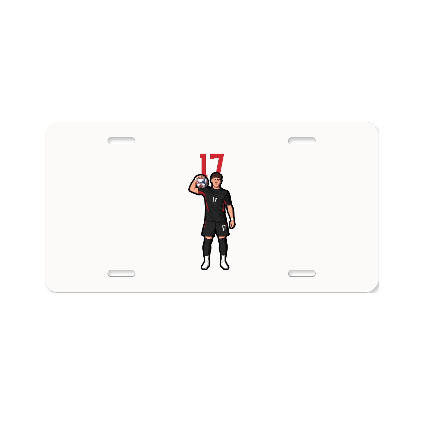 License Plate — Number Top in Classic