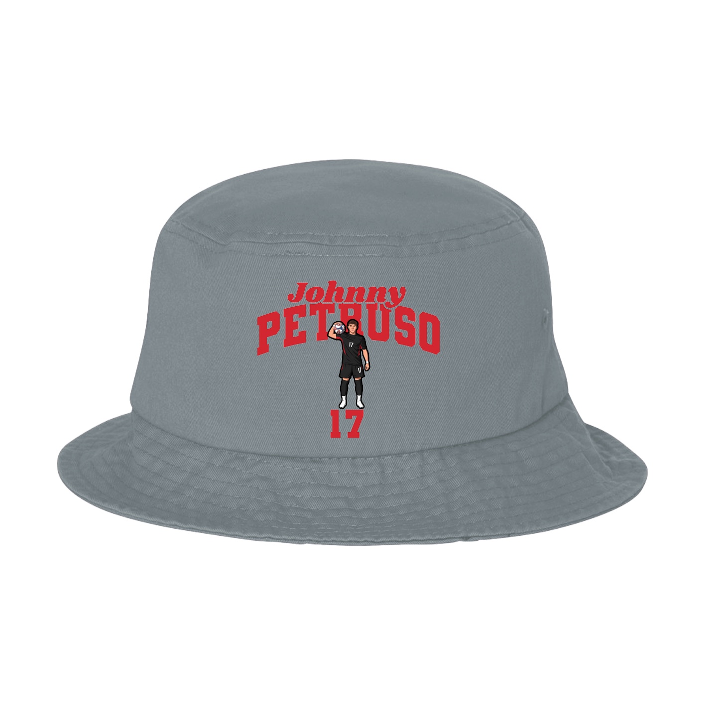 Bucket Cap — Signature Arch in Grey
