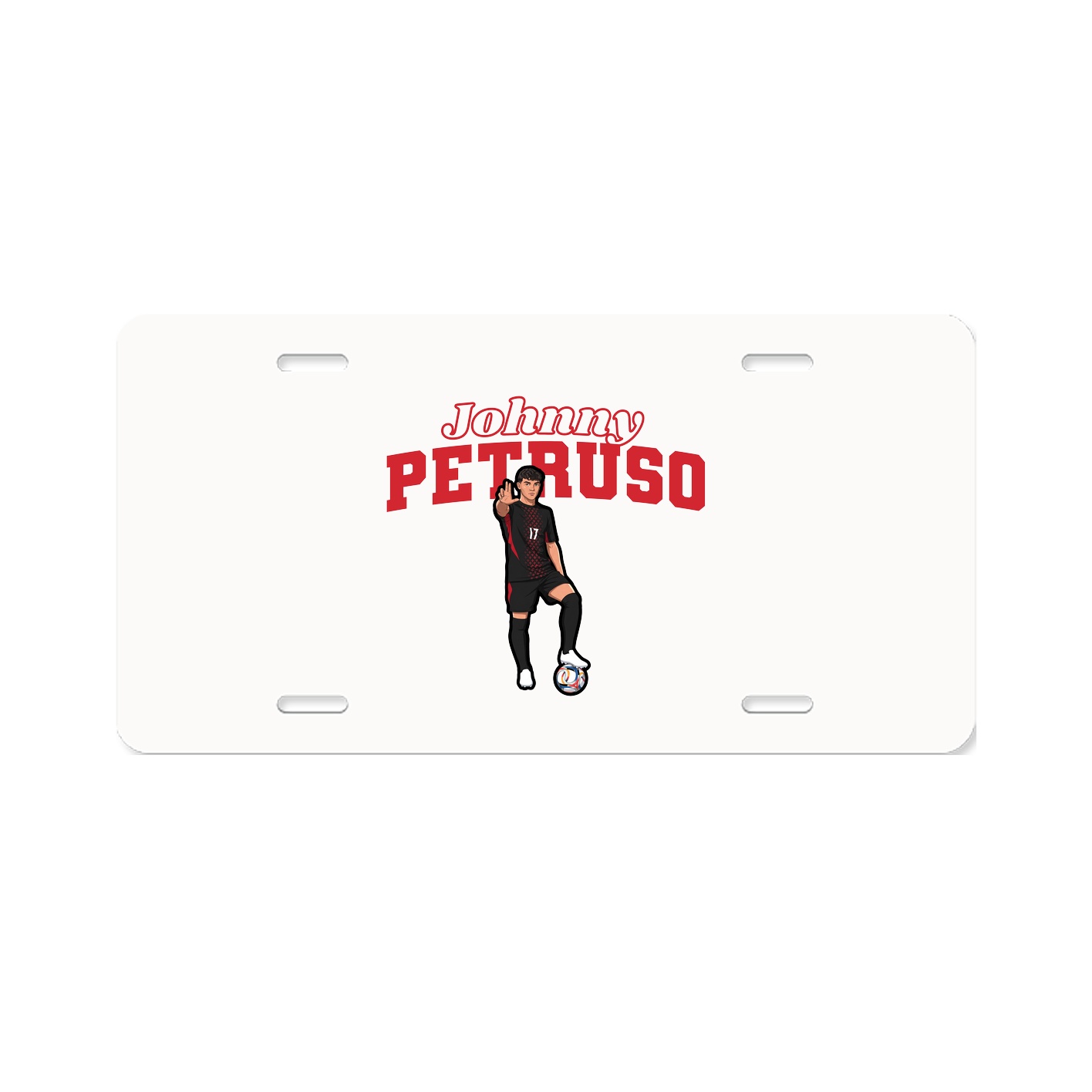 License Plate — Name Arch in Classic
