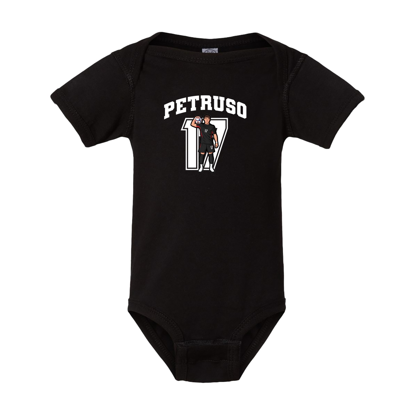 Baby Onesie — Number in Black