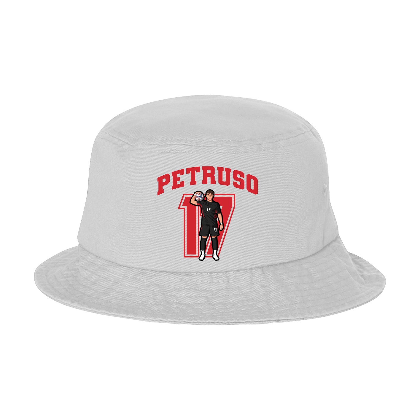 Bucket Cap — Number in White