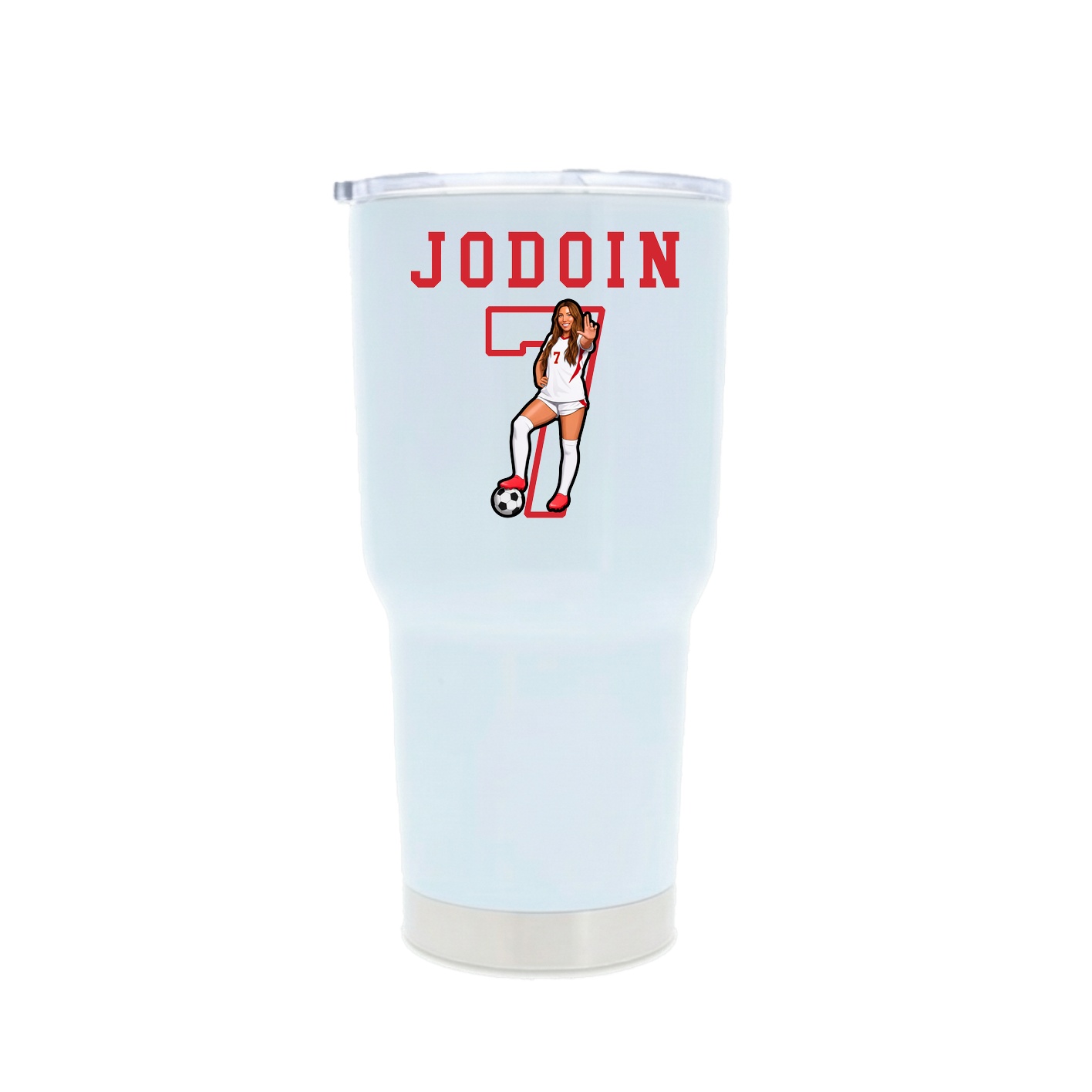 30oz Stainless Steel Tumbler — Shirsey in White
