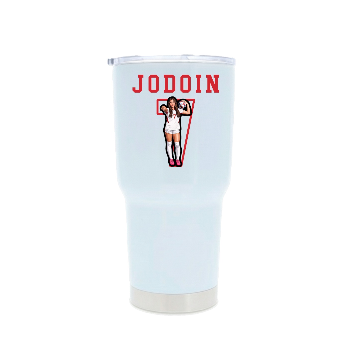 30oz Stainless Steel Tumbler — Shirsey in White
