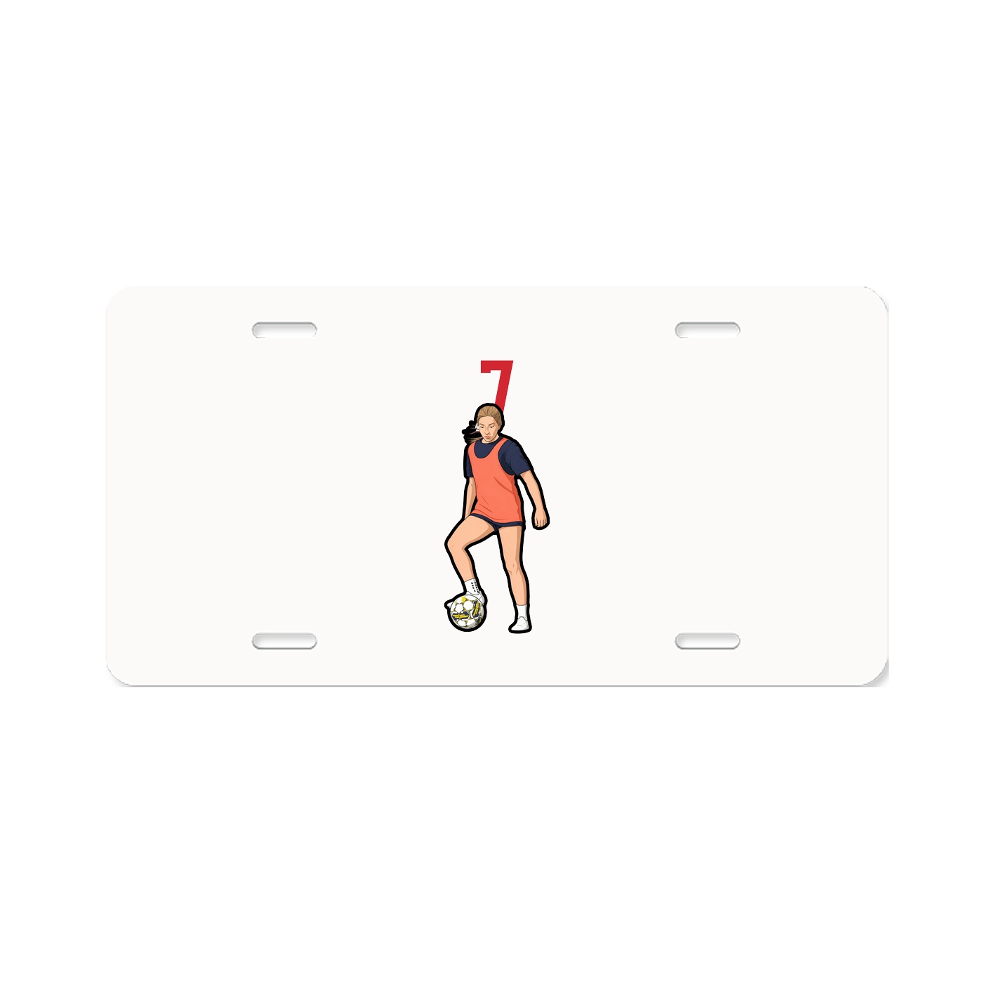 License Plate — Number Top in Classic