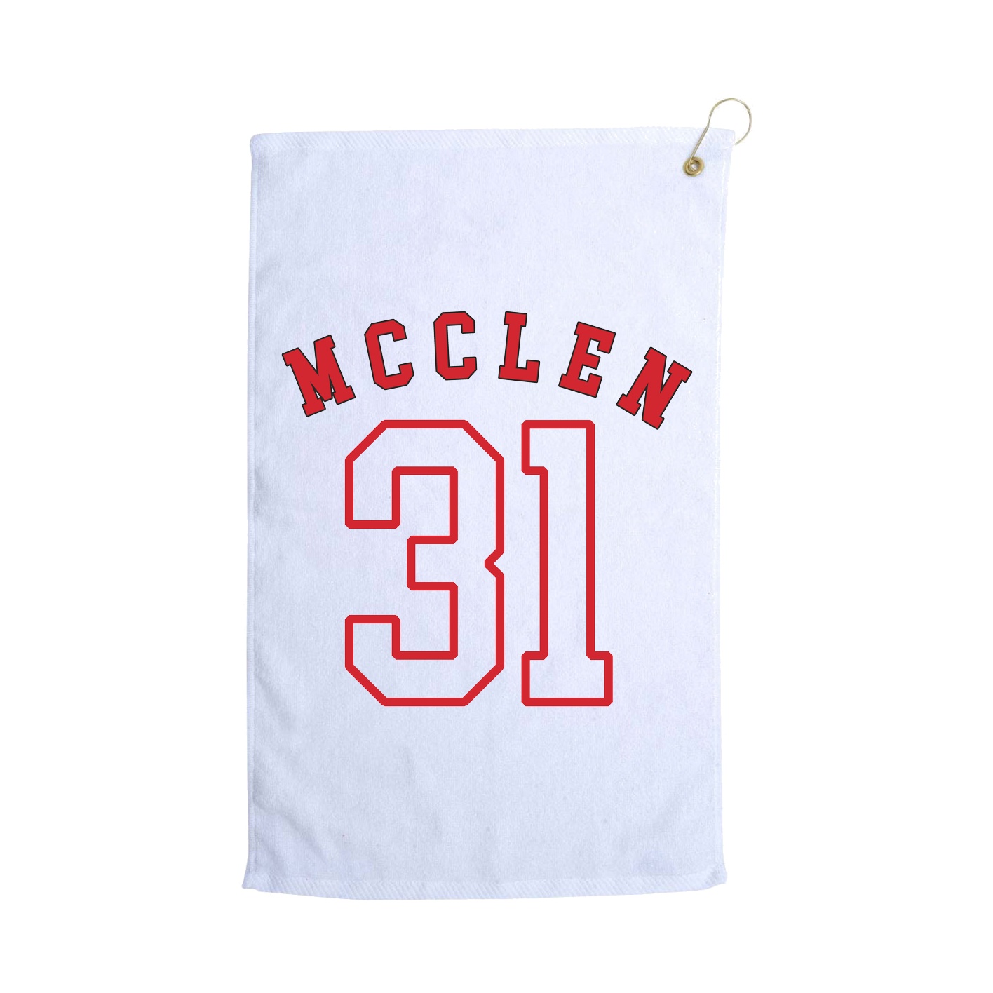 Golf Towel — Shirsey Arch in White