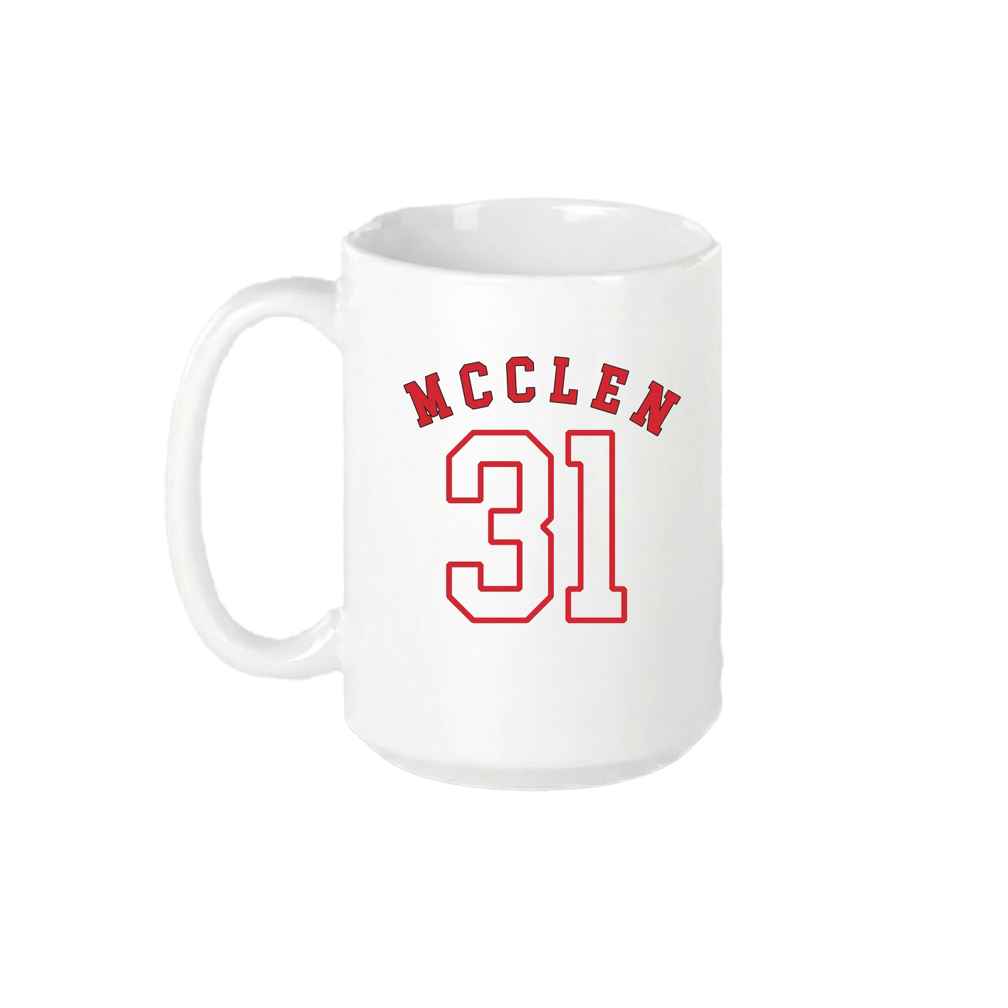15oz Coffee Mug — Shirsey Arch in White