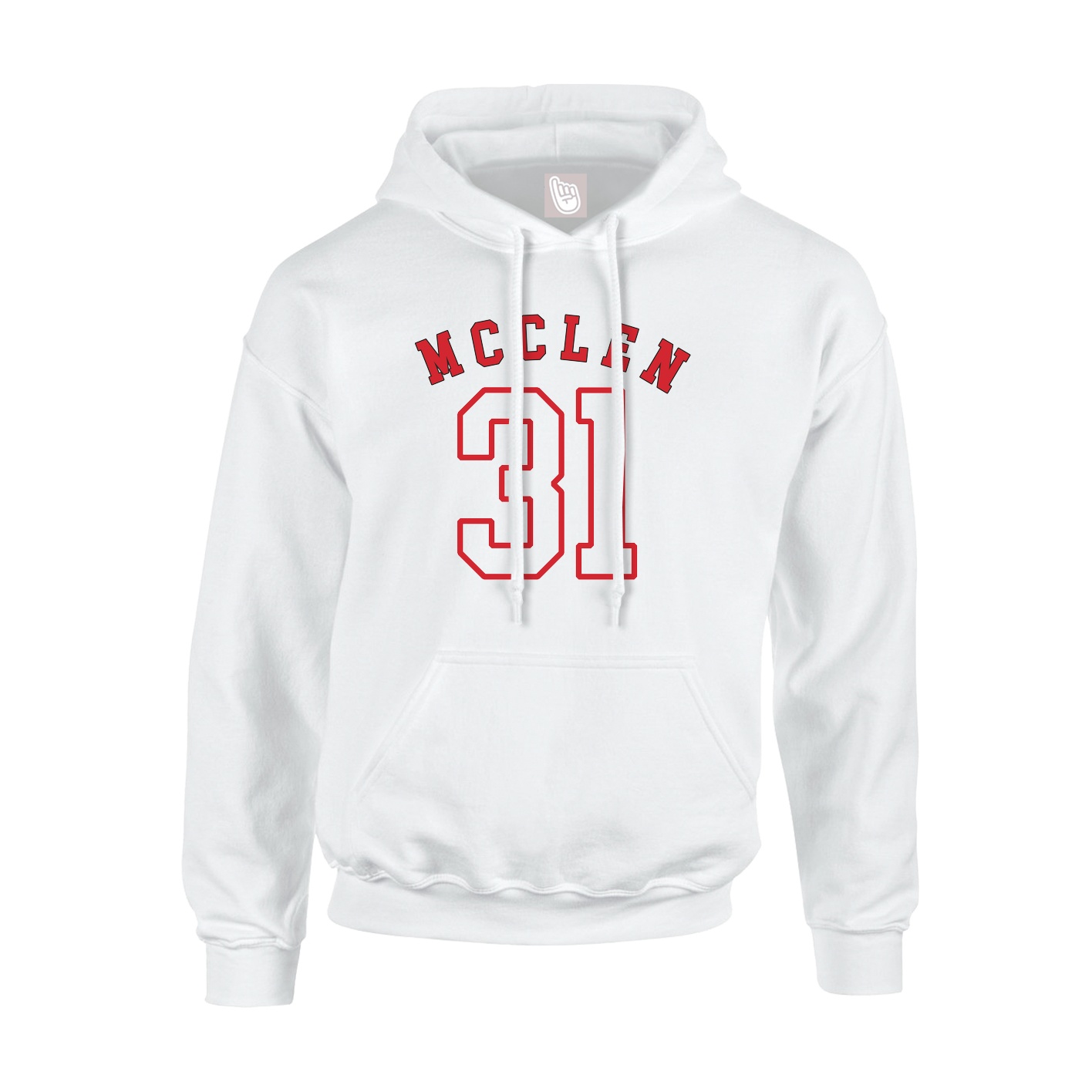 Hoodie — Shirsey Arch in White