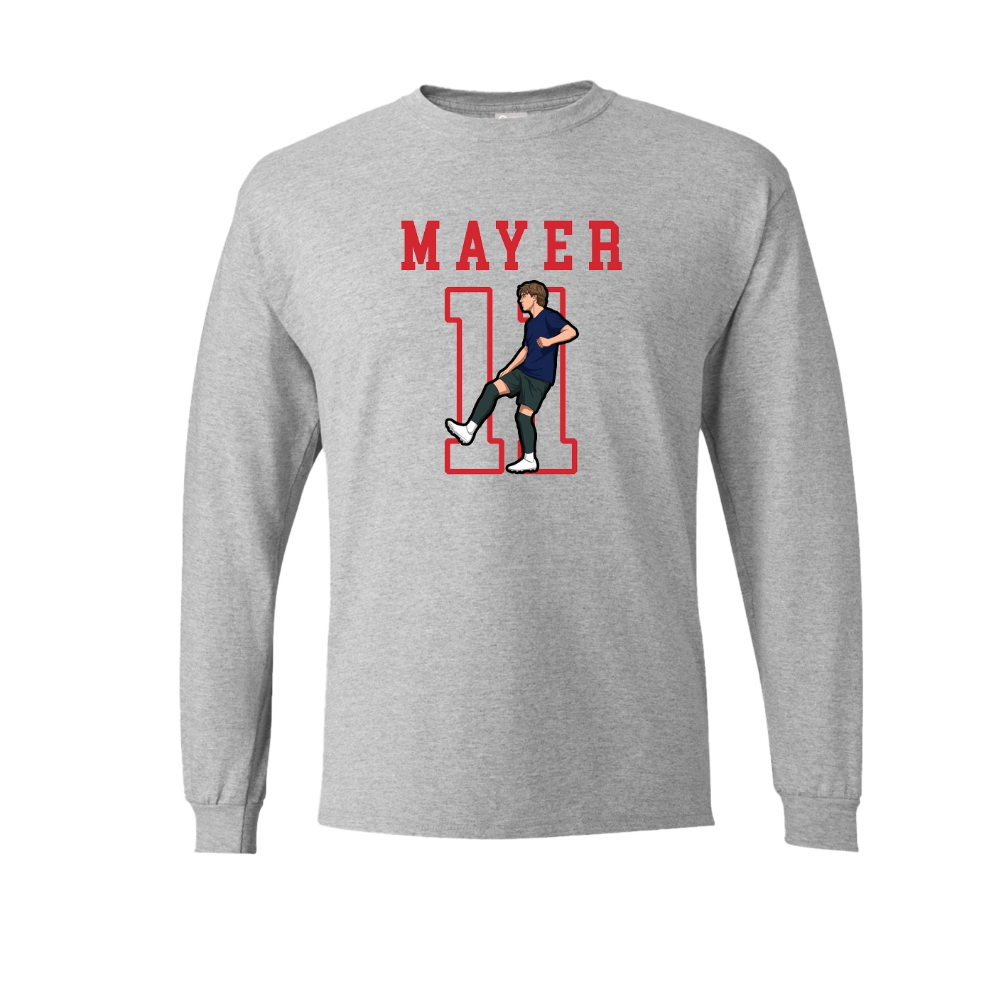 Long Sleeve Tee — Shirsey in Grey