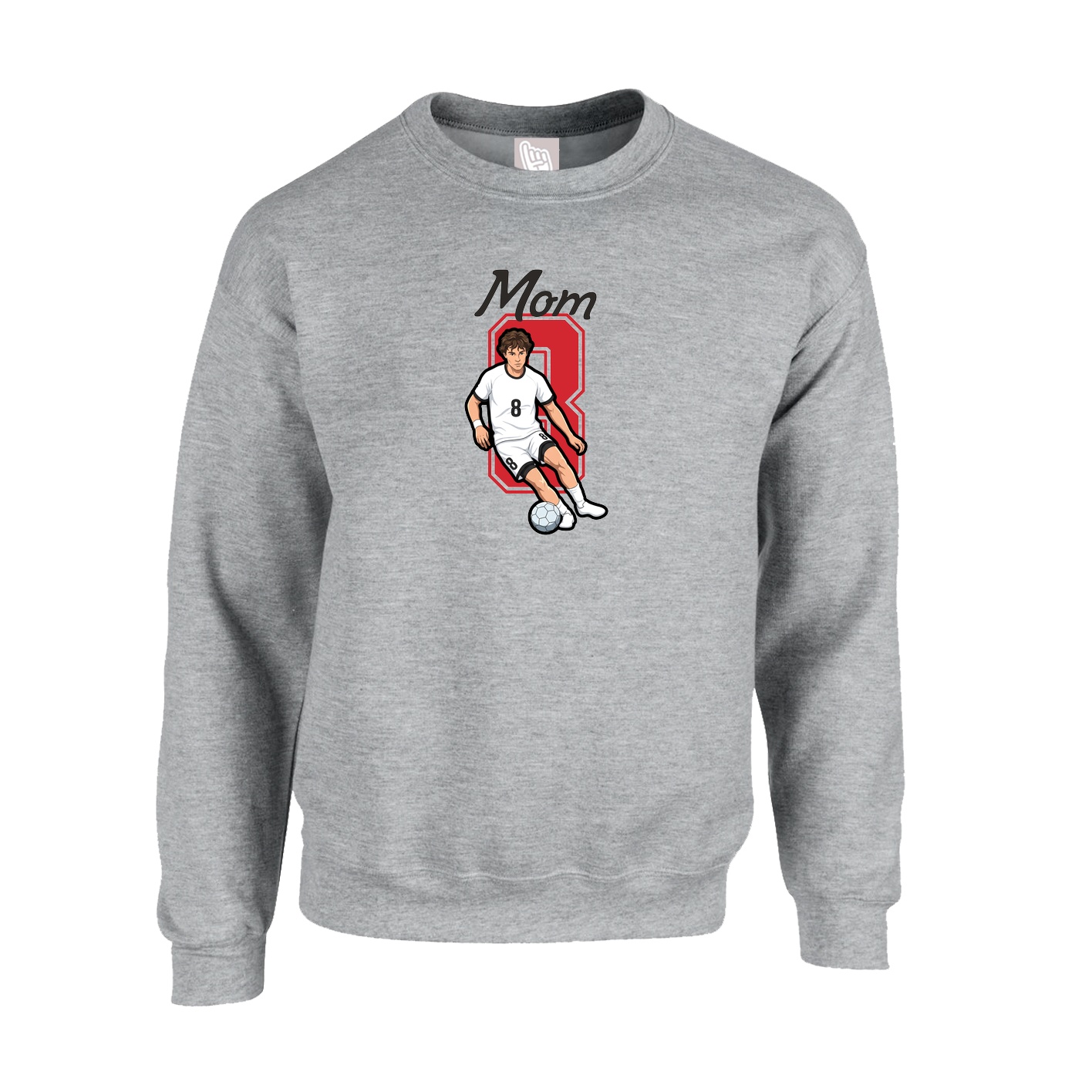 Fleece Crew — Mothers Day Shirsey in Grey